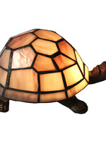 Clayre & Eef Lampe de table Tiffany tortue 23*14*8 cm E14/max 1*25W 5LL-6054