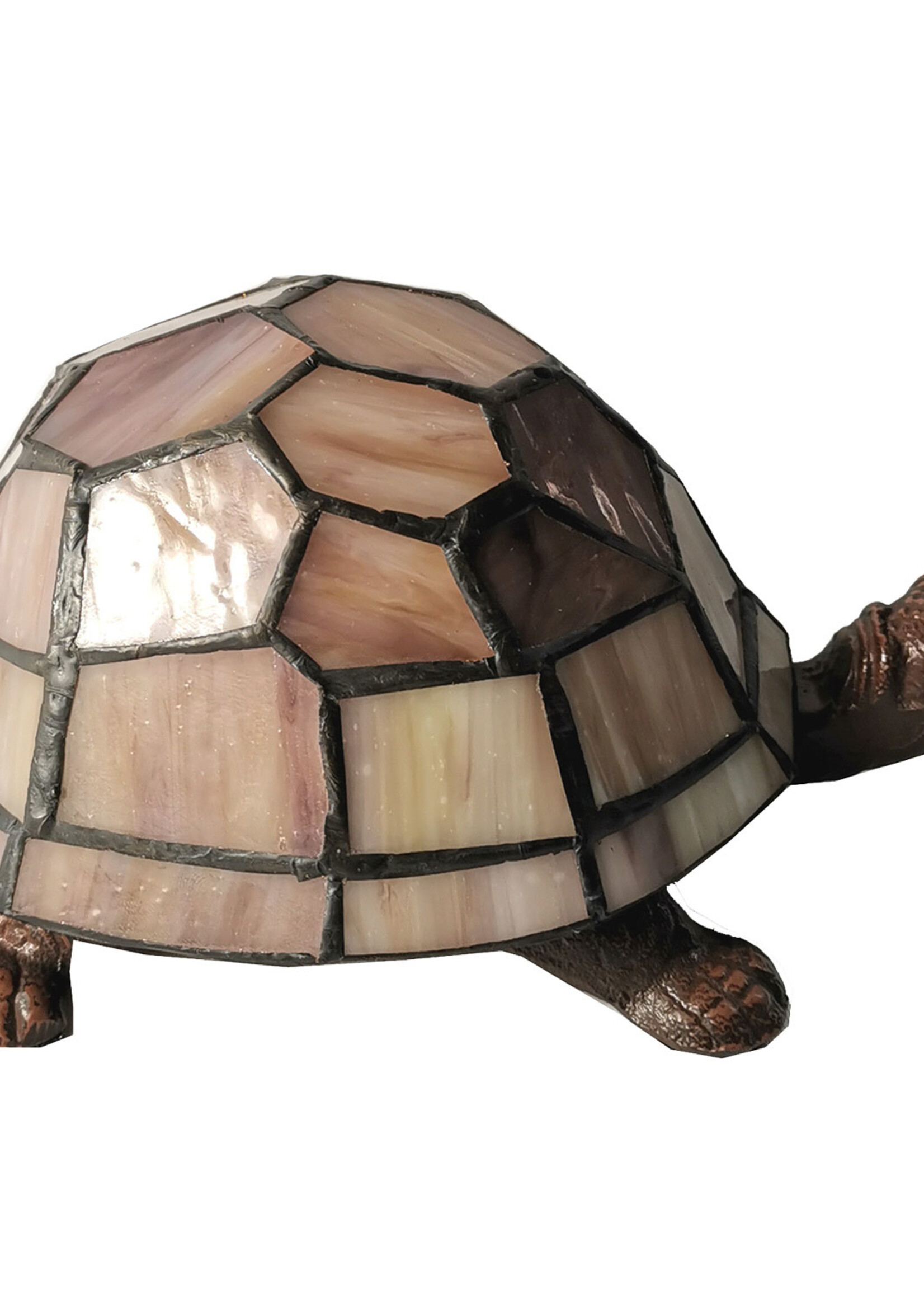 Clayre & Eef Tafellamp Tiffany schildpad 23*14*8 cm E14/max 1*25W 5LL-6054