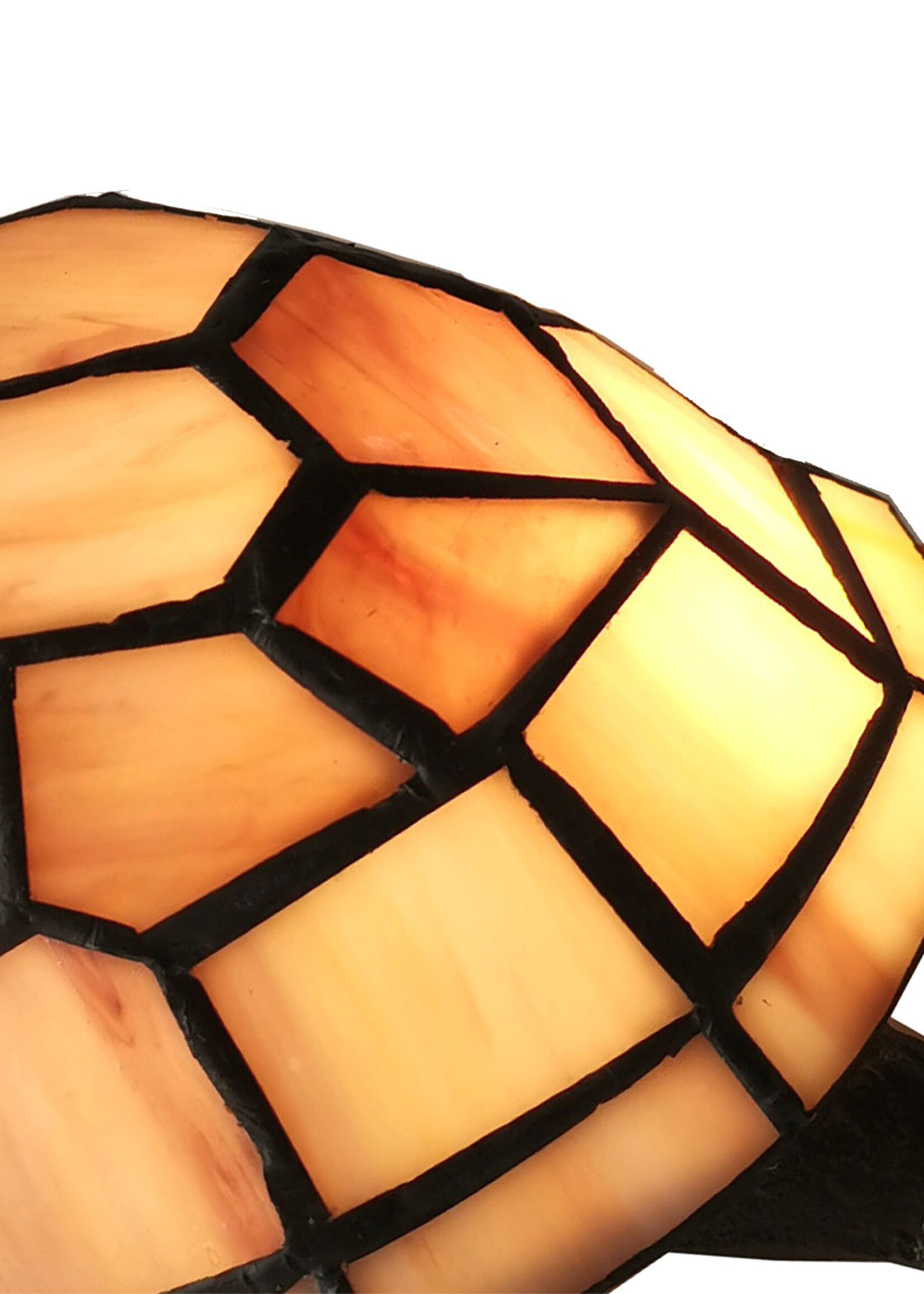 Clayre & Eef Tafellamp Tiffany schildpad 23*14*8 cm E14/max 1*25W 5LL-6054