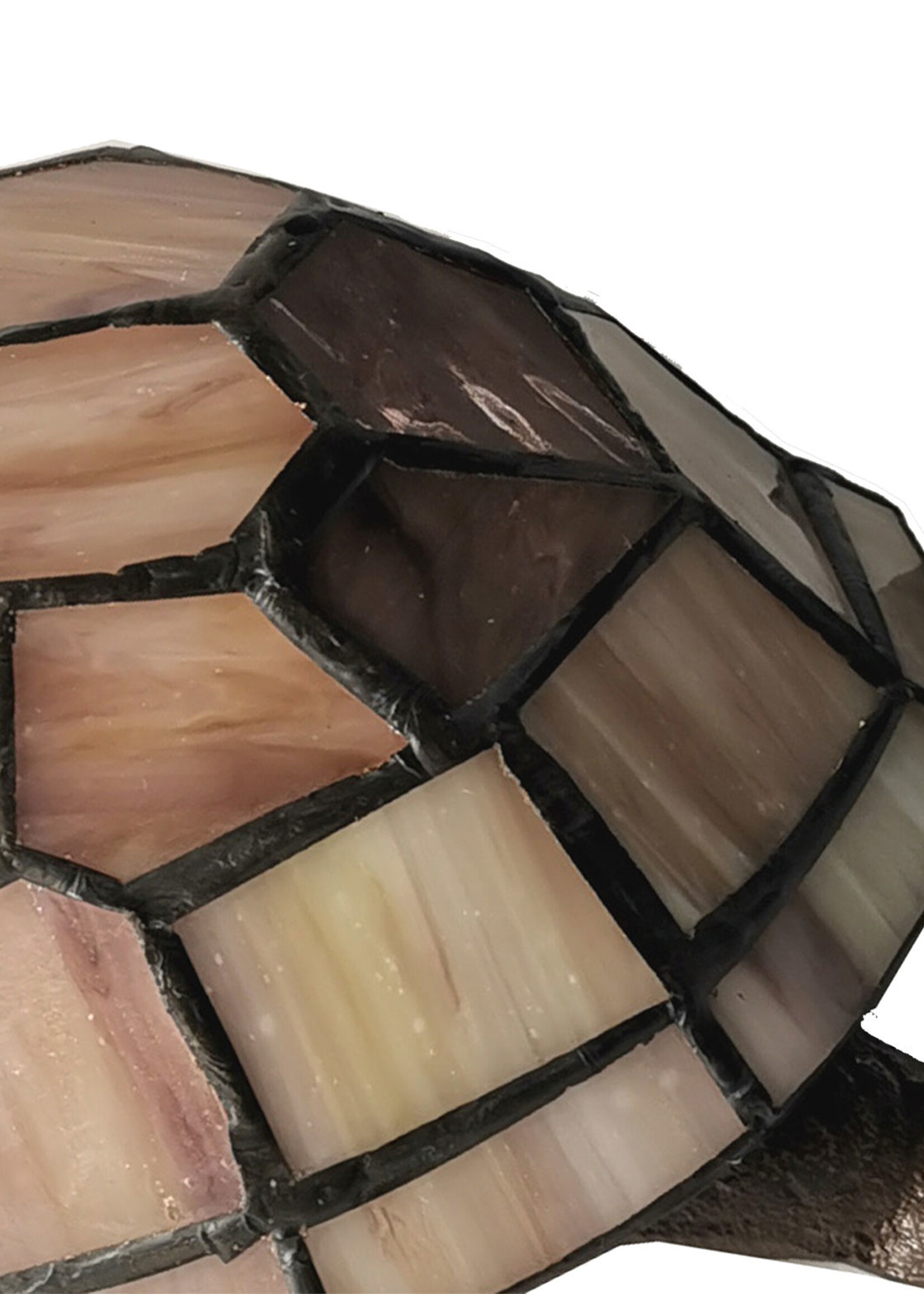 Clayre & Eef Tafellamp Tiffany schildpad 23*14*8 cm E14/max 1*25W 5LL-6054