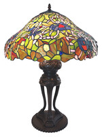 Clayre & Eef Tafellamp Tiffany Ø 57*83 cm E27/max 3*40W 5LL-6055