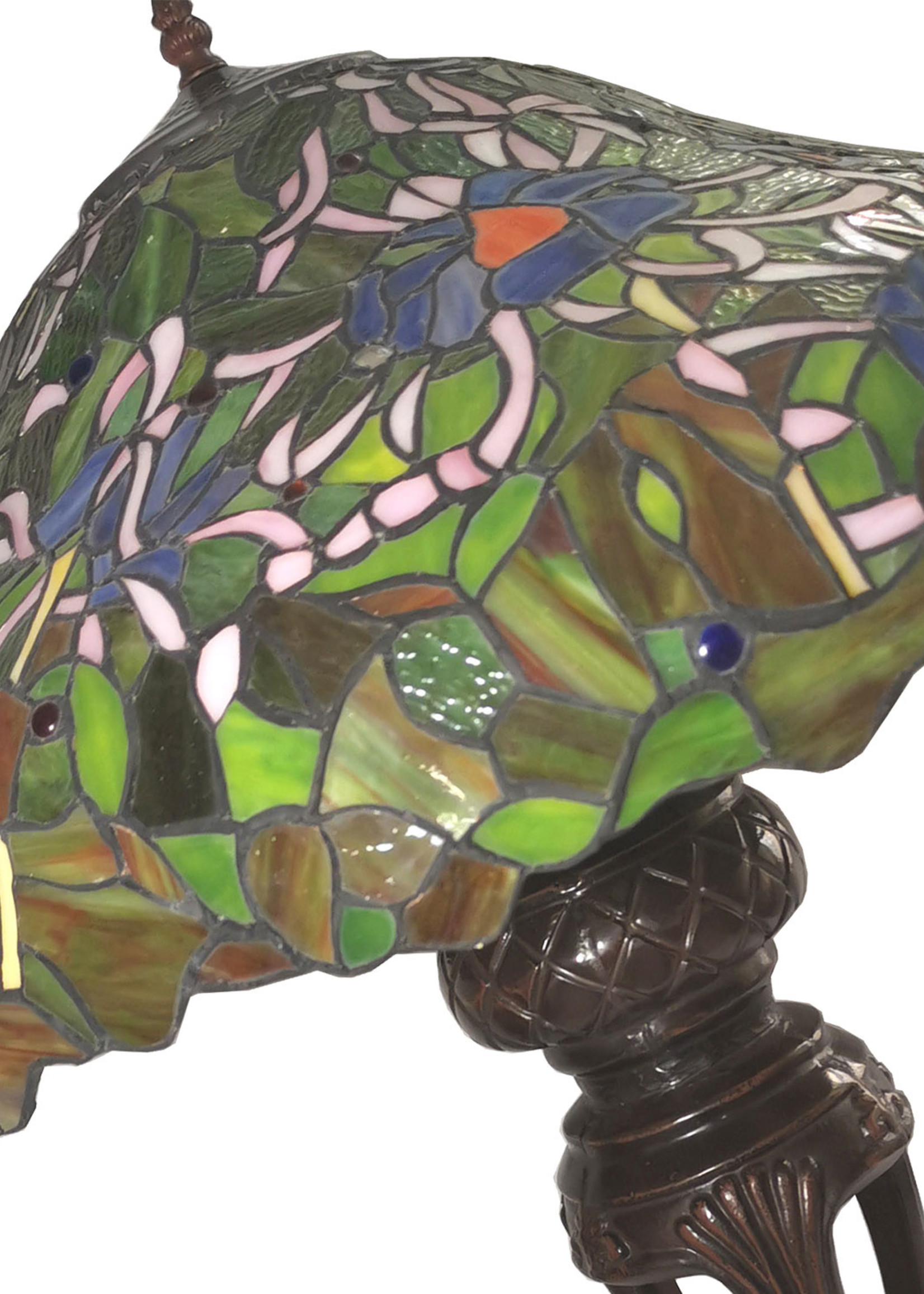 Clayre & Eef Lampe de table Tiffany Ø 57*83 cm E27/max 3*40W 5LL-6055