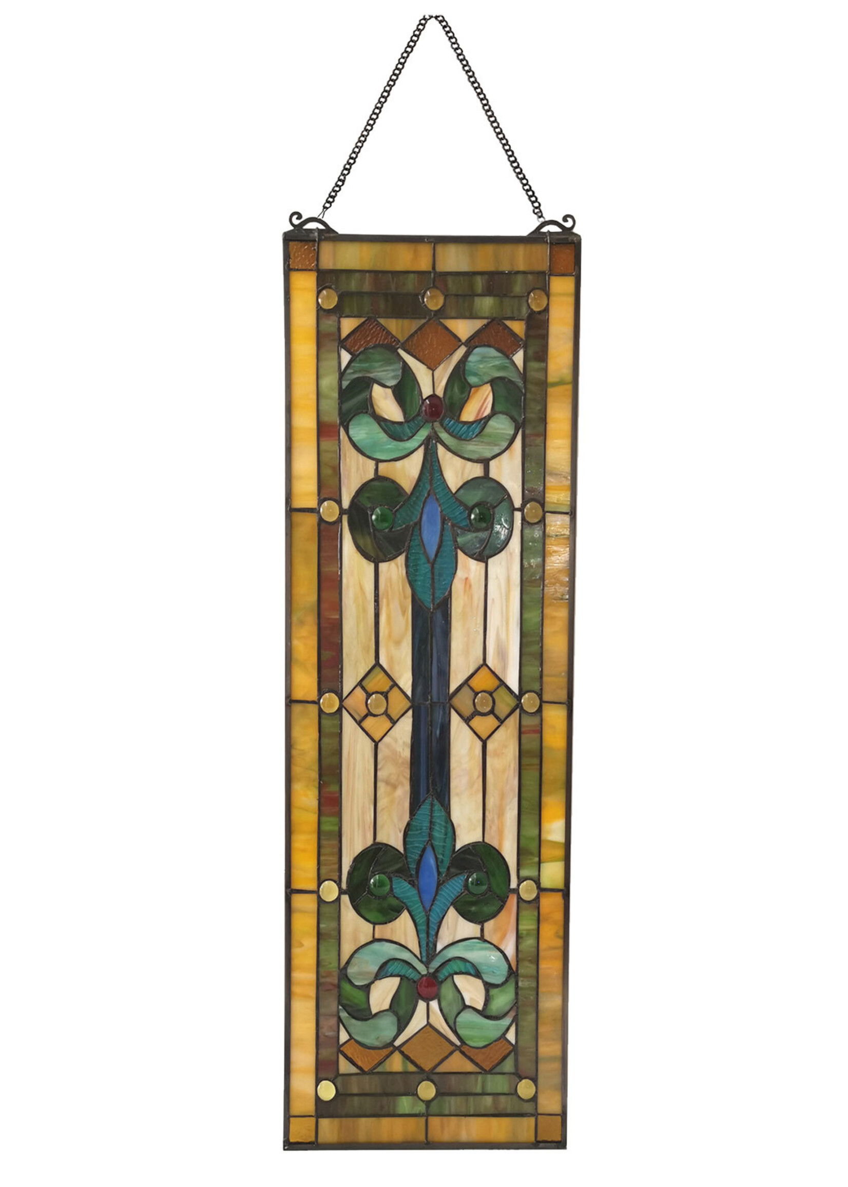 Clayre & Eef Glaspaneel Tiffany 25*1*73 cm 5LL-6057