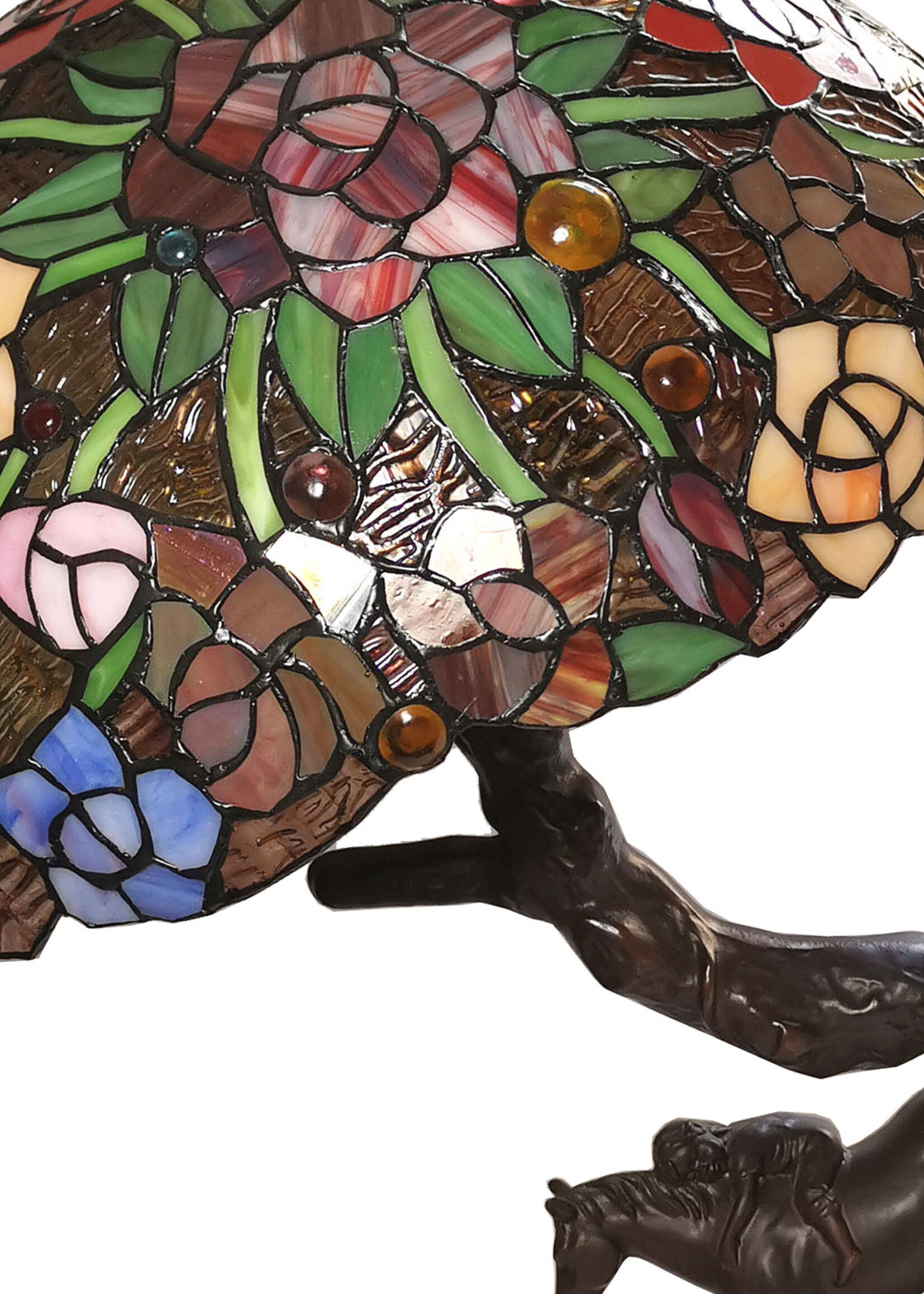 Clayre & Eef Lampe de table Tiffany Ø 43*58 cm E27/max 2*60W 5LL-6061