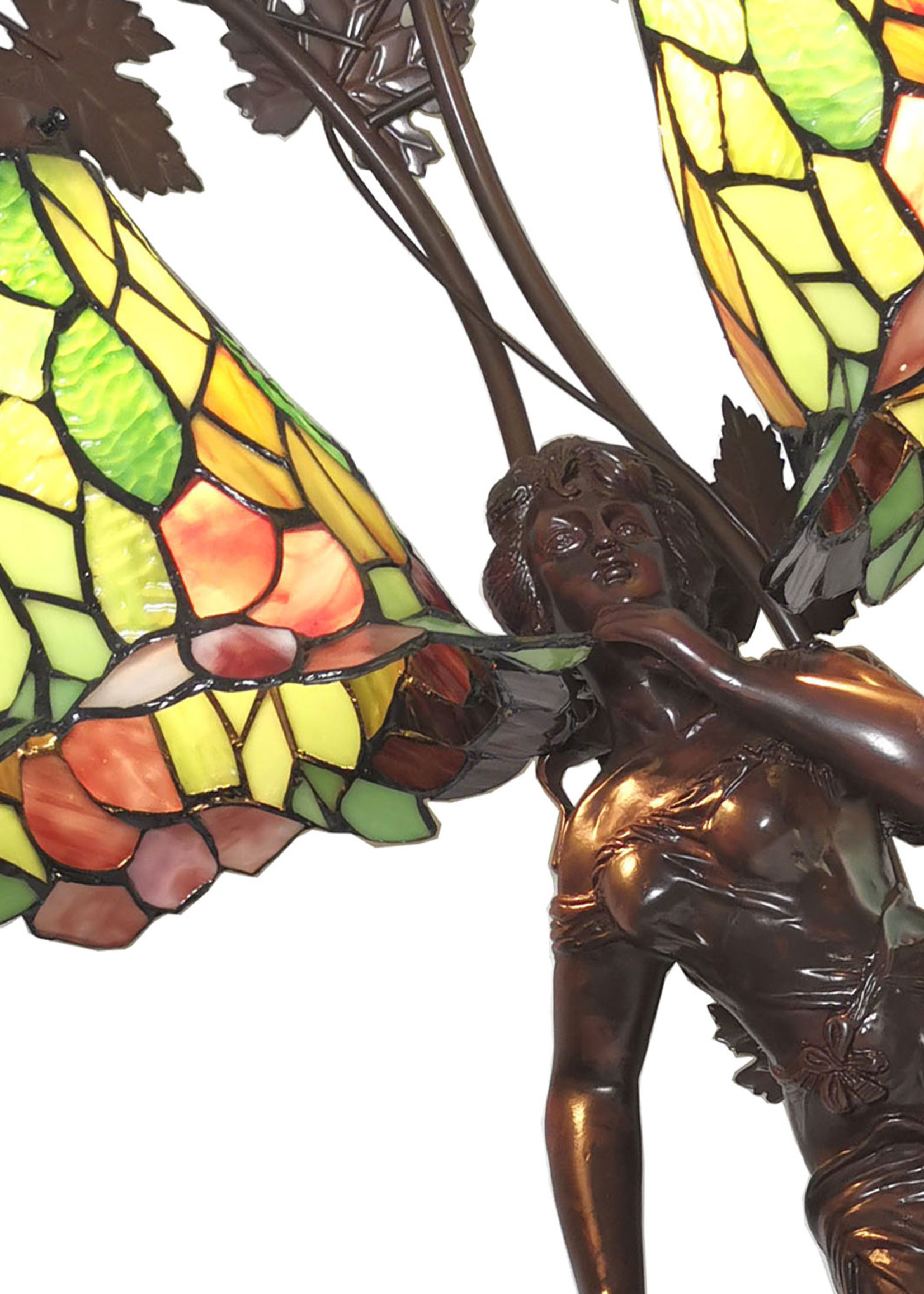 Clayre & Eef Tafellamp Tiffany vrouw 50*28*84 cm E27/max 2*60W 5LL-6062