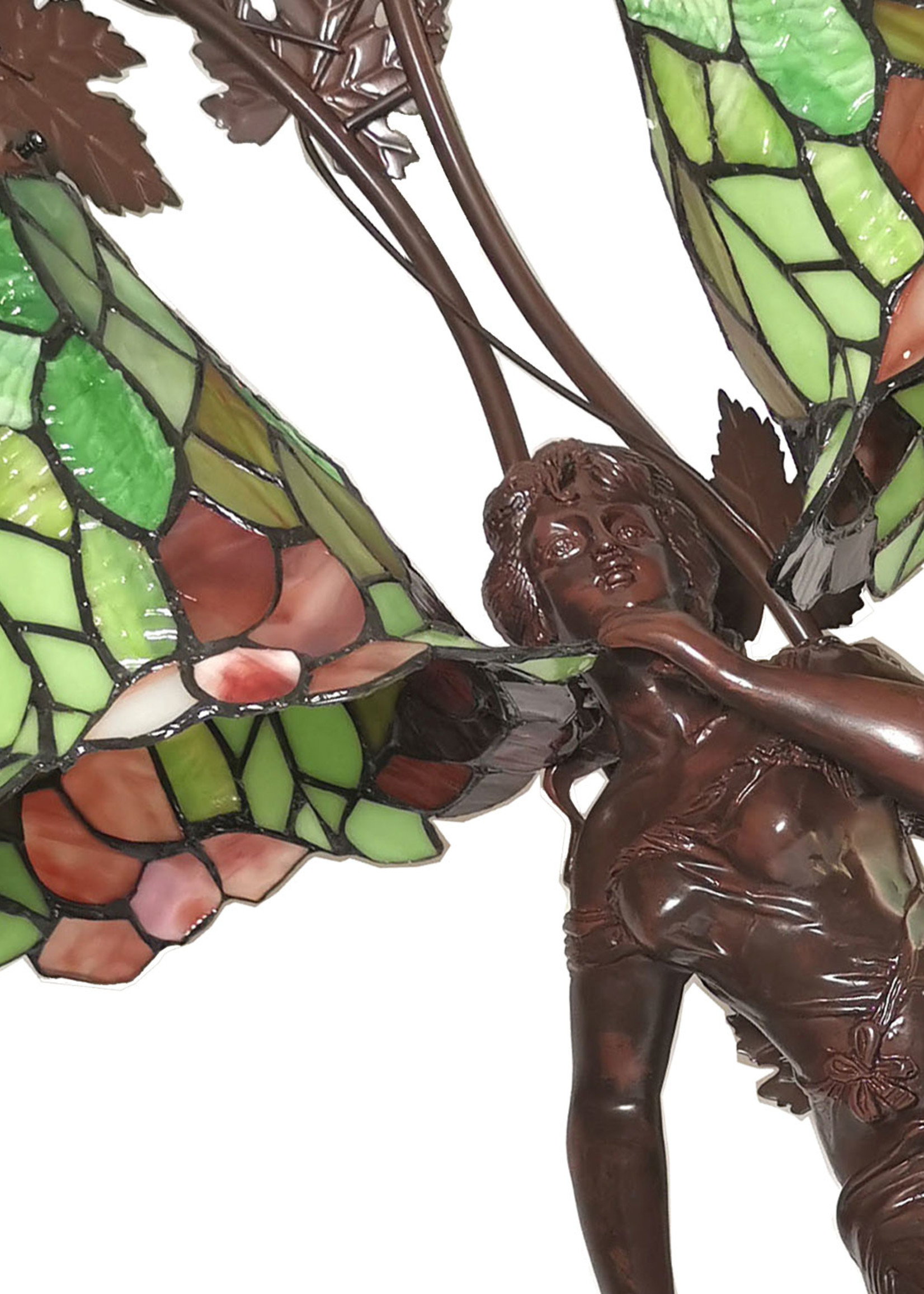 Clayre & Eef Tafellamp Tiffany vrouw 50*28*84 cm E27/max 2*60W 5LL-6062