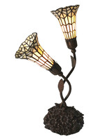 Clayre & Eef Lampe de table Tiffany 34*25*58 cm E14/max 2*25W 5LL-6063