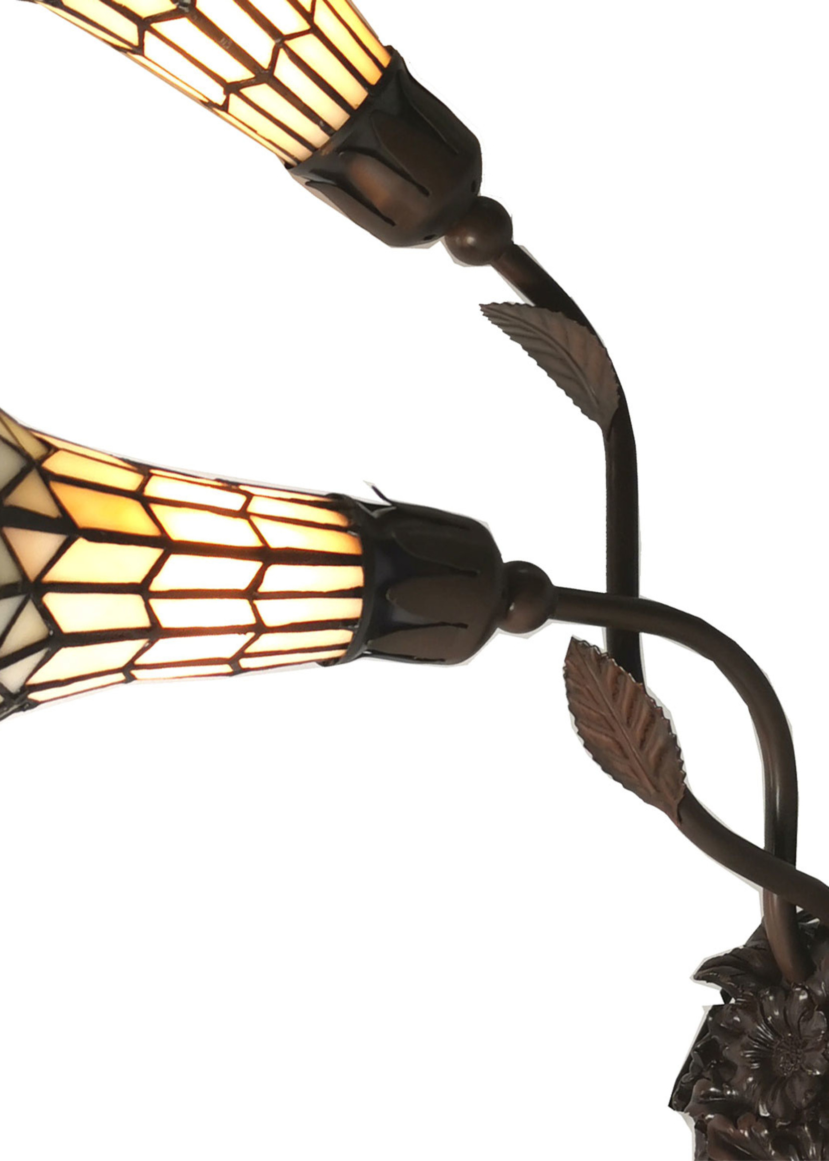 Clayre & Eef Tafellamp Tiffany 34*25*58 cm E14/max 2*25W 5LL-6063