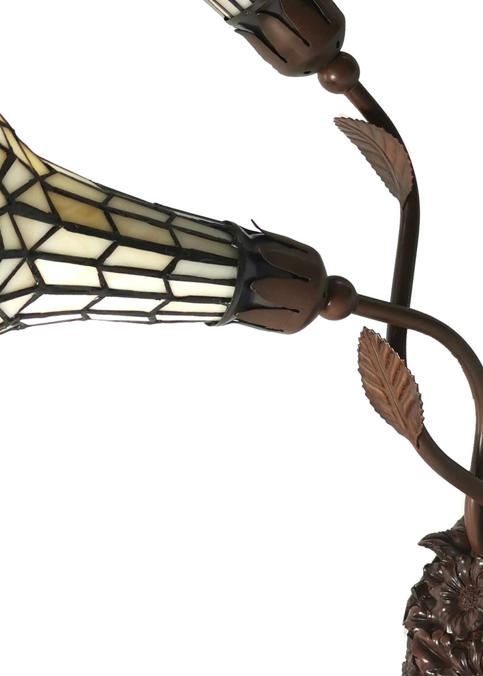 Clayre & Eef Tafellamp Tiffany 34*25*58 cm E14/max 2*25W 5LL-6063