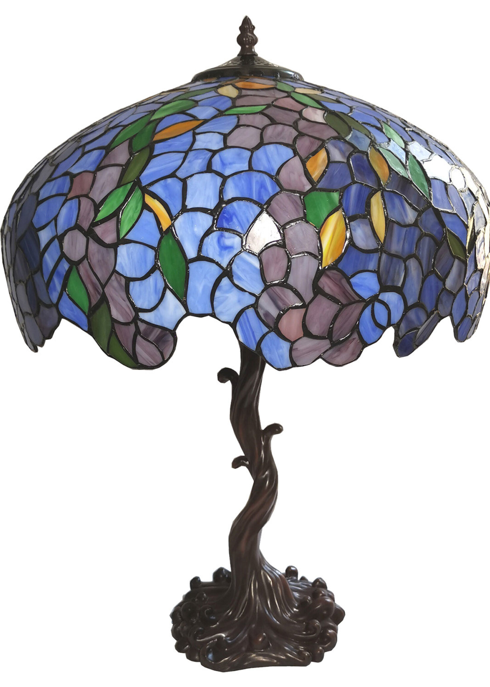 Clayre & Eef Lampe de table Tiffany Ø 43*61 cm E27/max 2*60W 5LL-6070