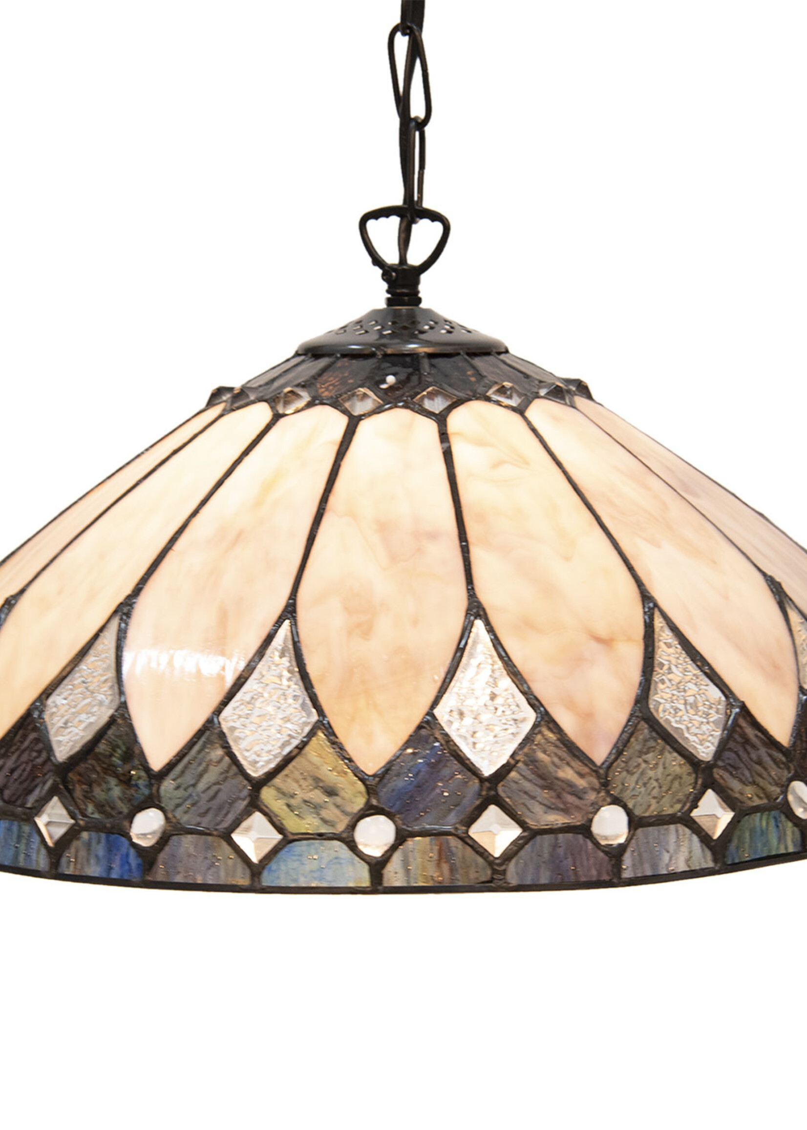 Clayre & Eef Lampe suspendue Tiffany Ø 40 cm E27/max 1*60W 5LL-5986