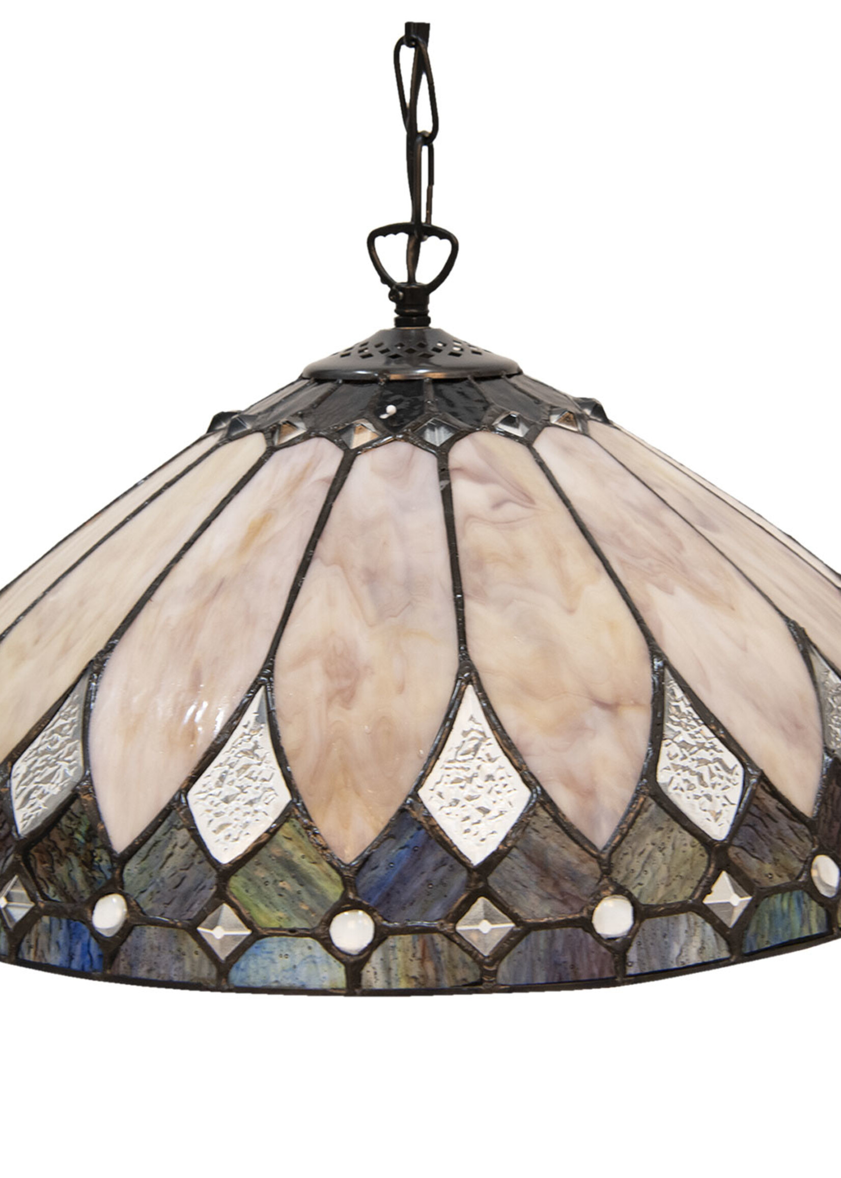 Clayre & Eef Hanglamp Tiffany Ø 40 cm E27/max 1*60W 5LL-5986