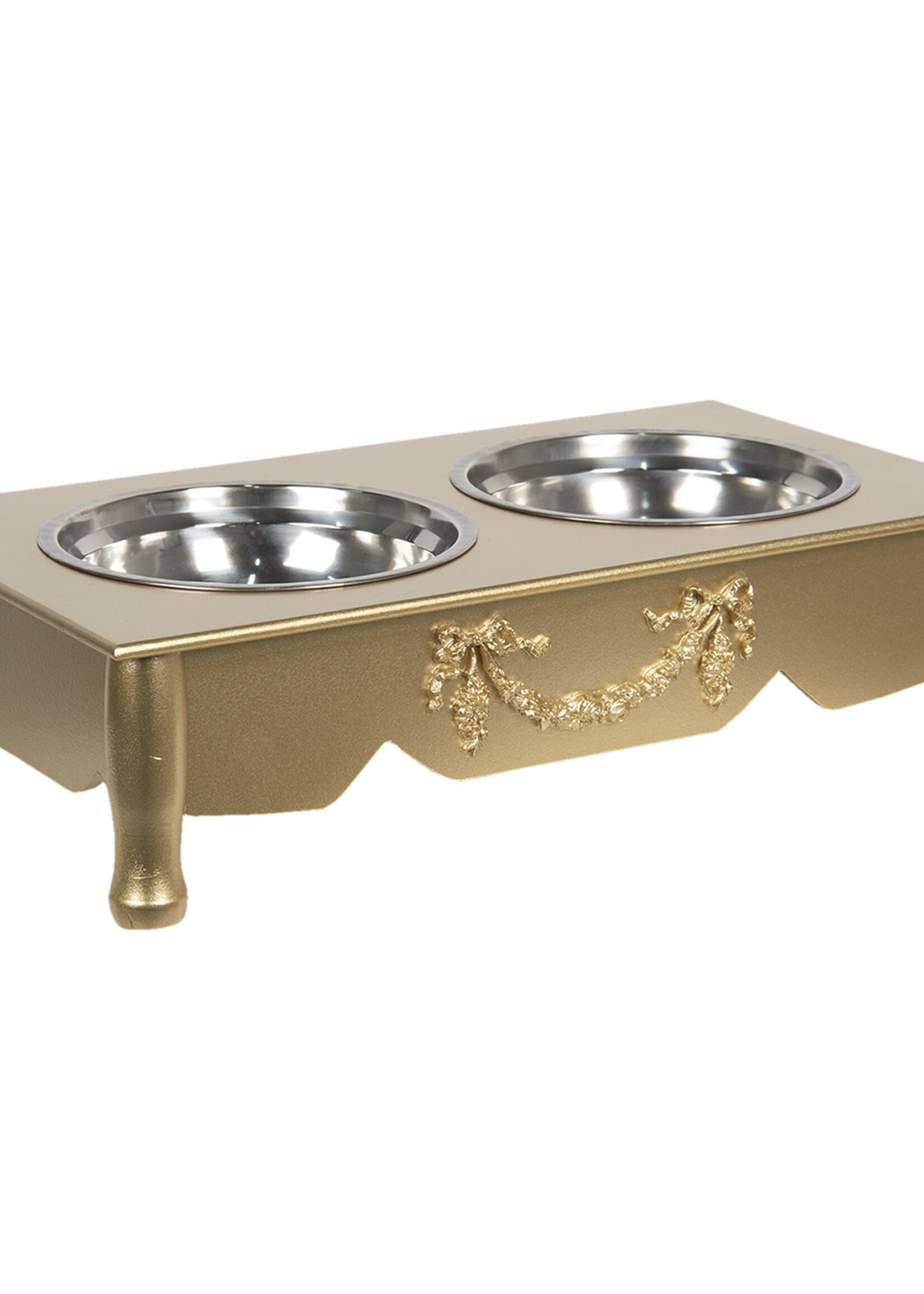 Clayre & Eef Gamelle animal 41*22*12 cm / 2*500 ml 6H0769GO