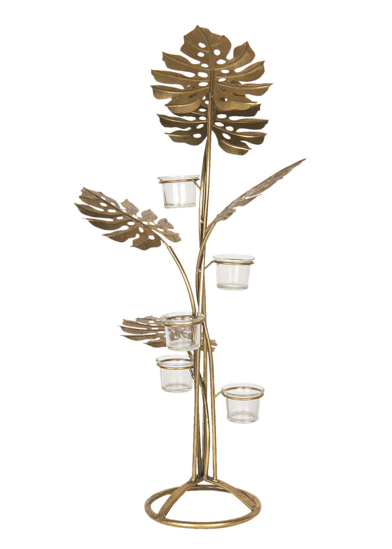 Clayre & Eef Waxinelichthouder 33*33*69 cm 5Y0752