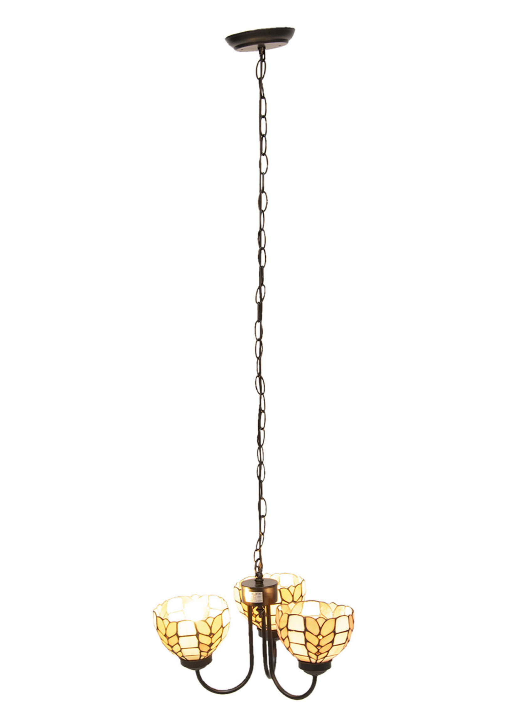 Clayre & Eef Hanglamp Tiffany Ø 39*125 cm E14/max 3*40W 5LL-5993