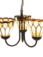 Clayre & Eef Lampe suspendue Tiffany Ø 39*125 cm E14/max 3*40W 5LL-5996