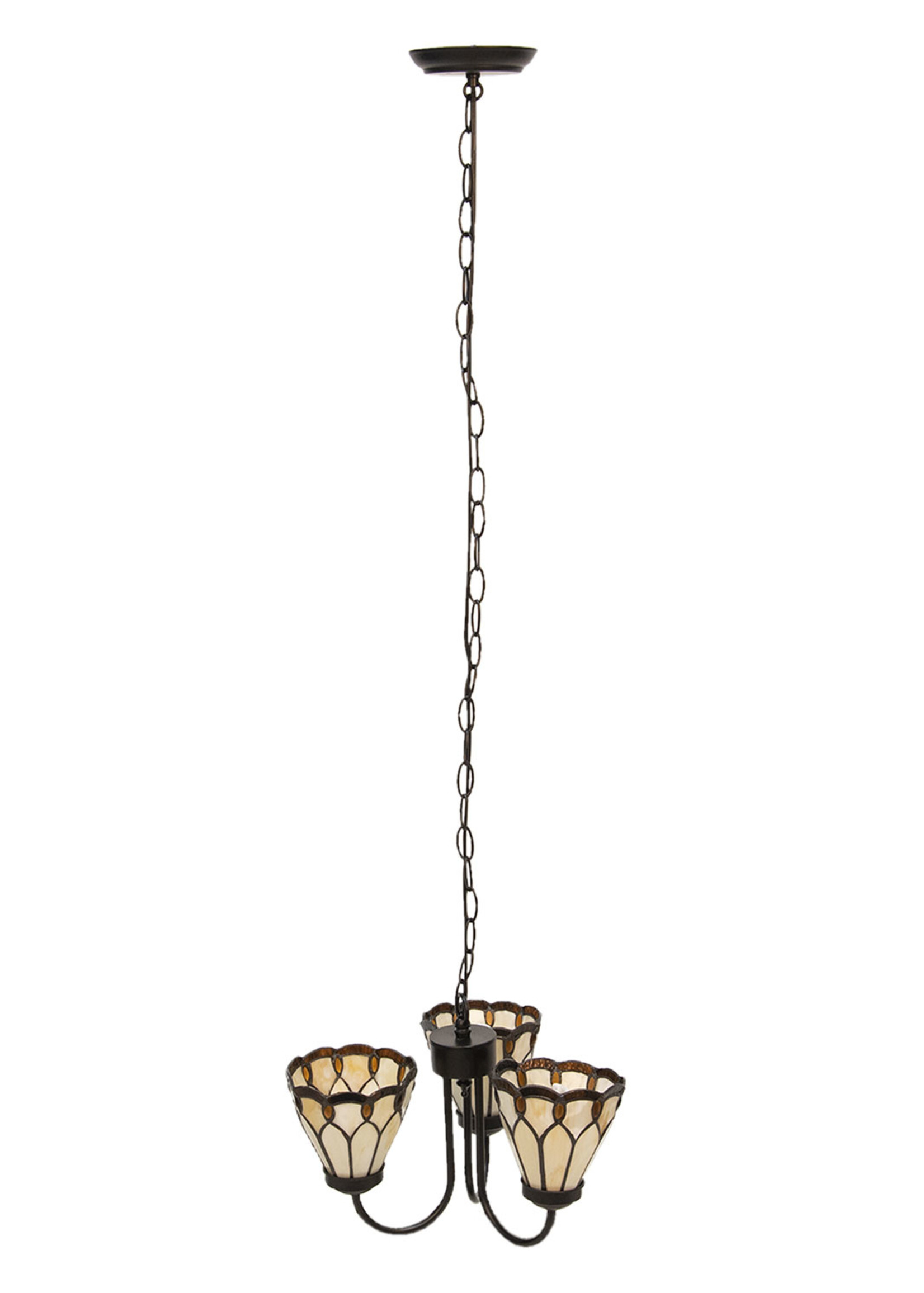 Clayre & Eef Hanglamp Tiffany Ø 39*125 cm E14/max 3*40W 5LL-5996