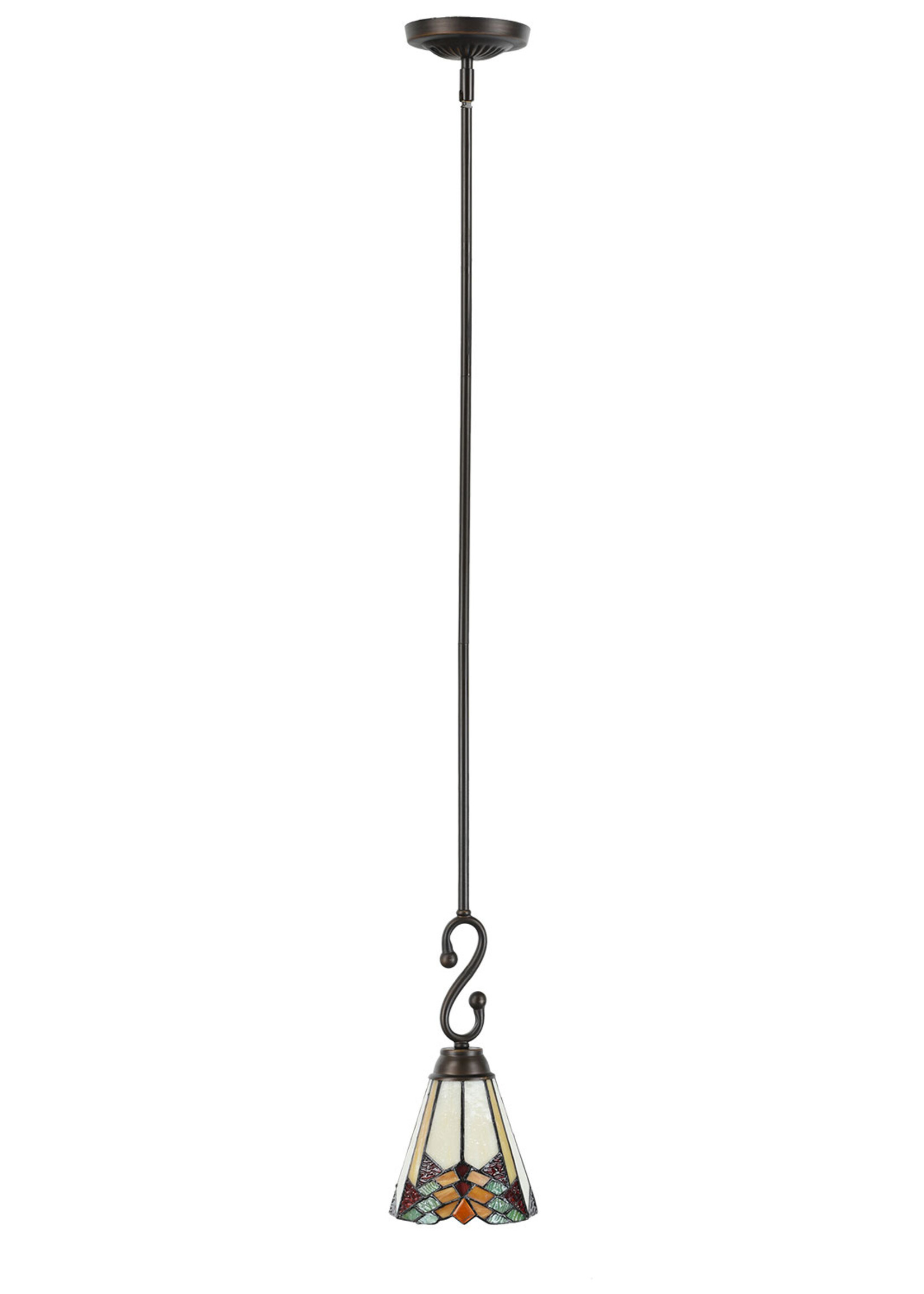 Clayre & Eef Hanglamp Tiffany Ø 15*119 cm E14/max 1*60W 5LL-5965