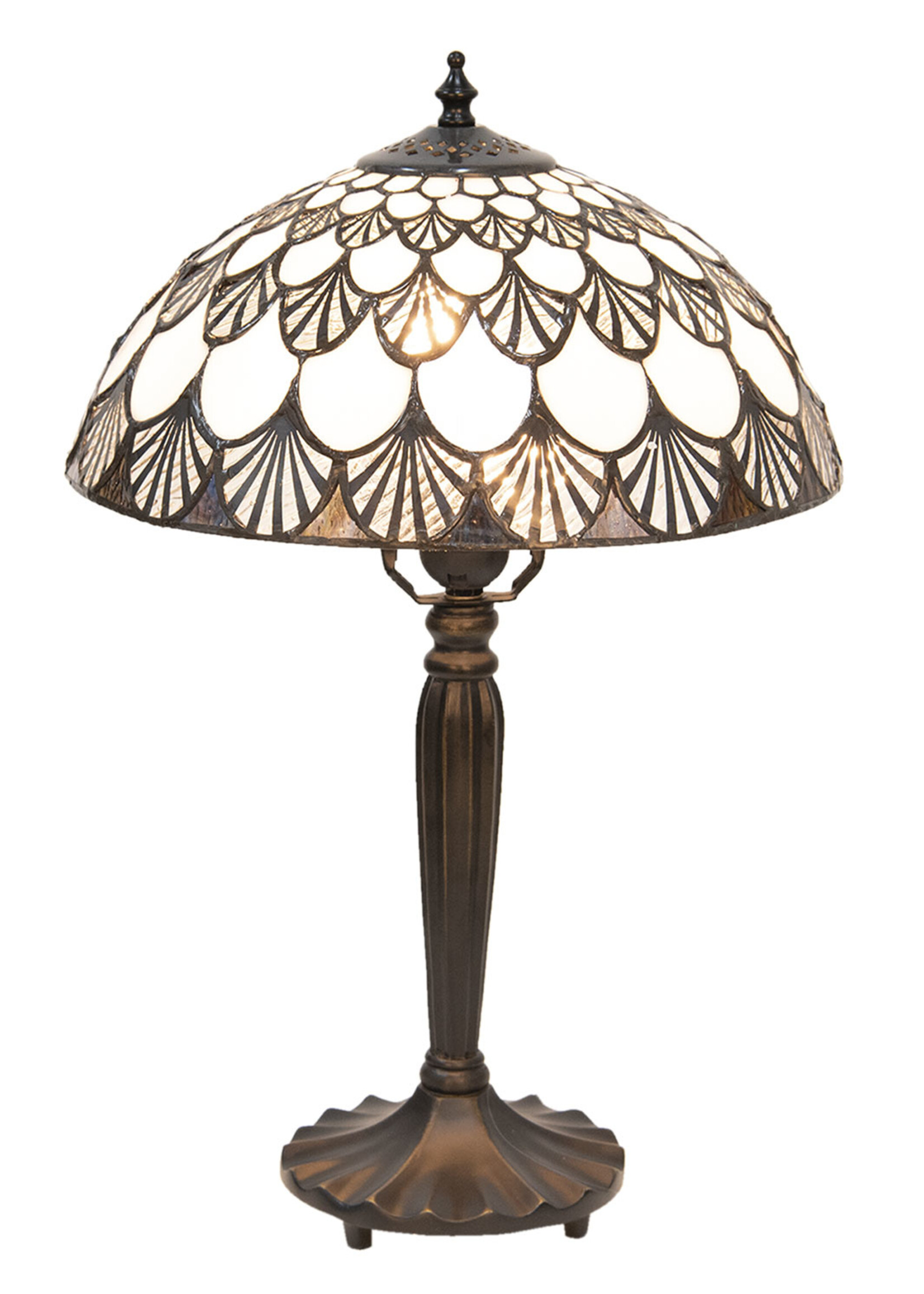 Clayre & Eef Lampe de table Tiffany Ø 31*46 cm E27/max 1*60W 5LL-5998