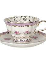 Clayre & Eef Tasse et soucoupe 13*10*6 / Ø 15*2 cm / 200 ml 6CE1131