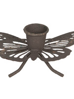 Clayre & Eef Bougeoir papillon 9*6*4 cm 6Y4062