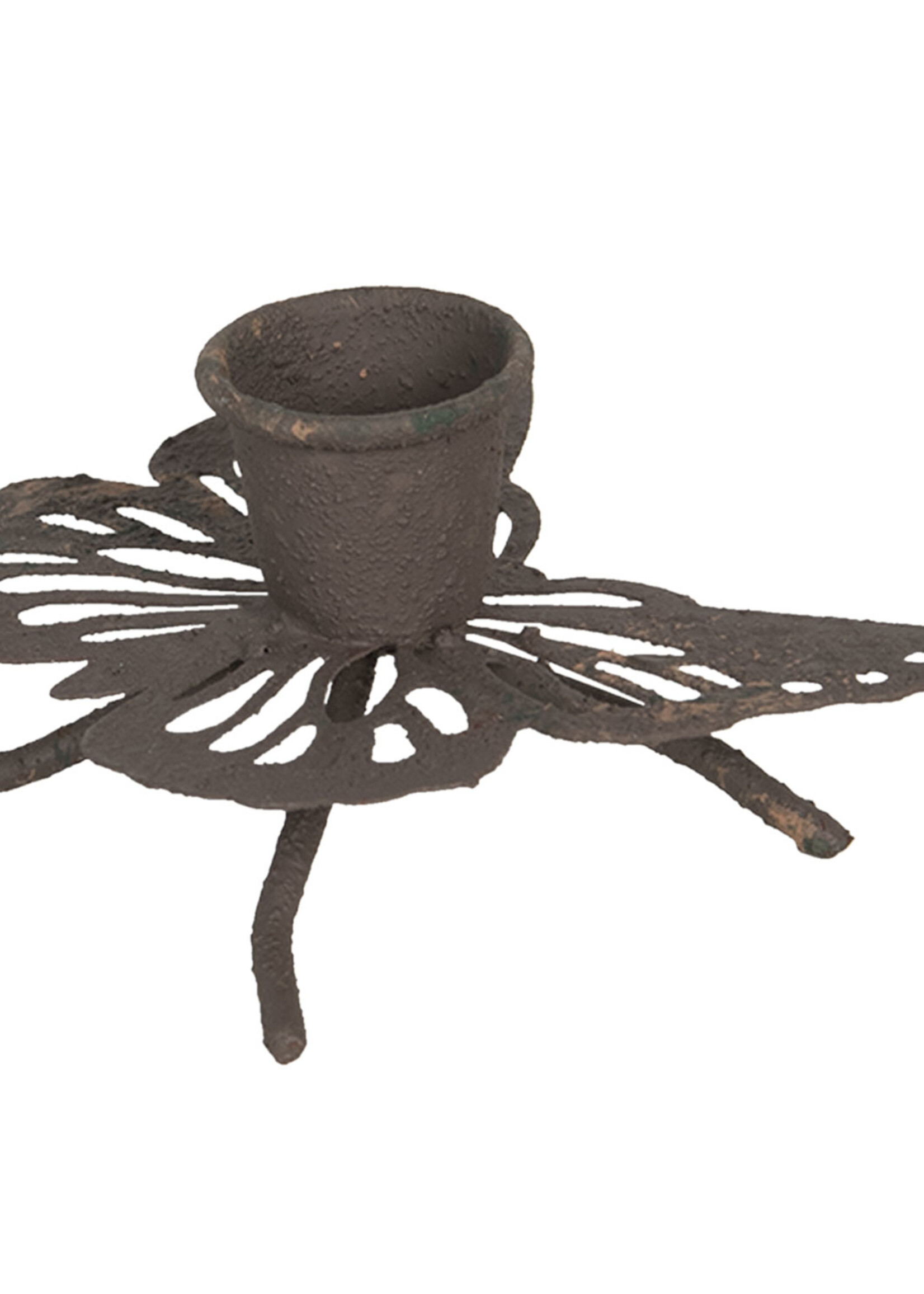 Clayre & Eef Kandelaar vlinder 9*6*4 cm 6Y4062
