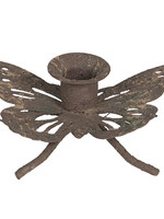 Clayre & Eef Bougeoir papillon 7*5*3 cm 6Y4068