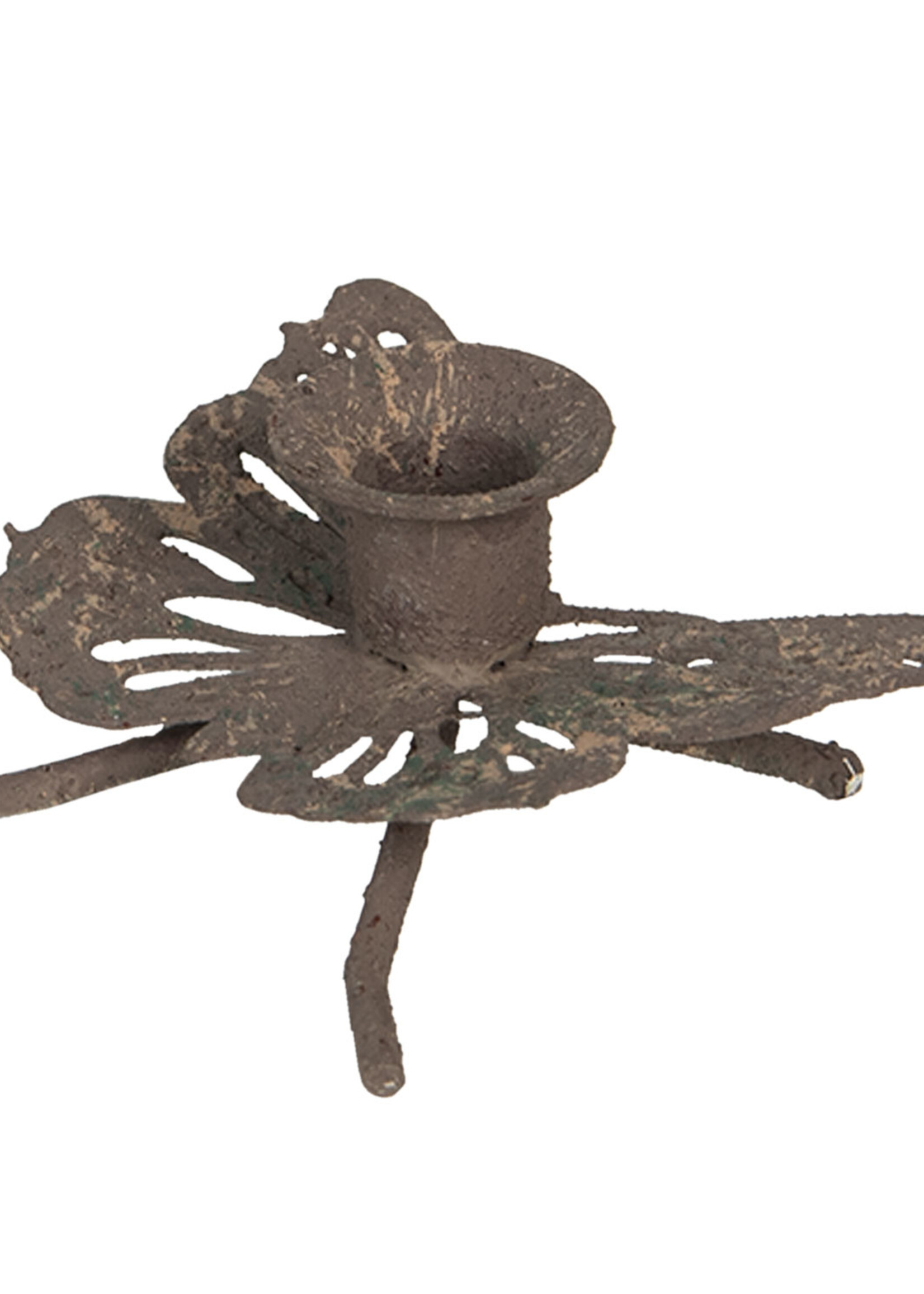 Clayre & Eef Bougeoir papillon 7*5*3 cm 6Y4068