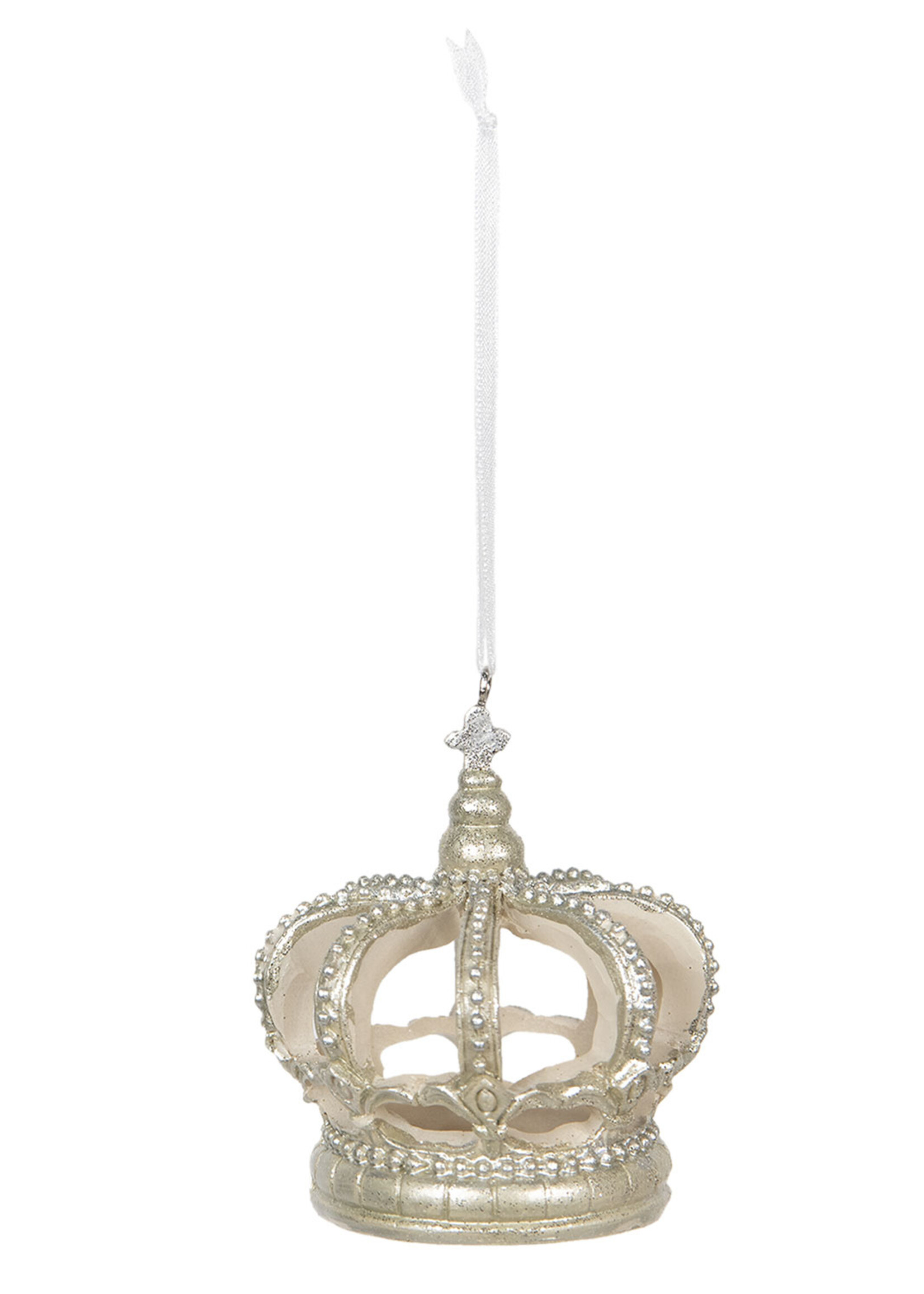 Clayre & Eef Décoration couronne royale pendentif Ø 6*8 cm 6PR2755