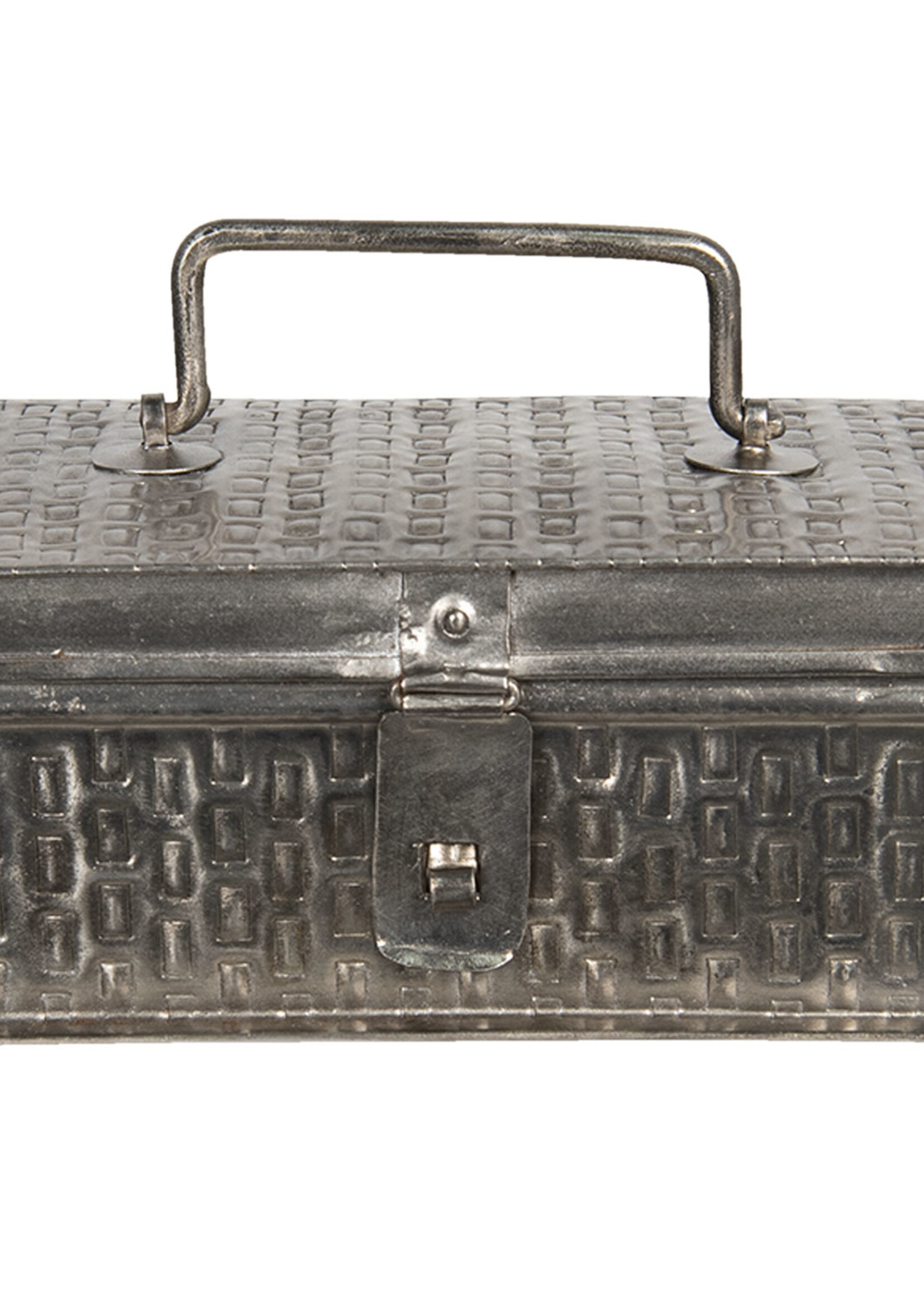 Clayre & Eef Boîte en métal 18*11*8 cm 6Y4044