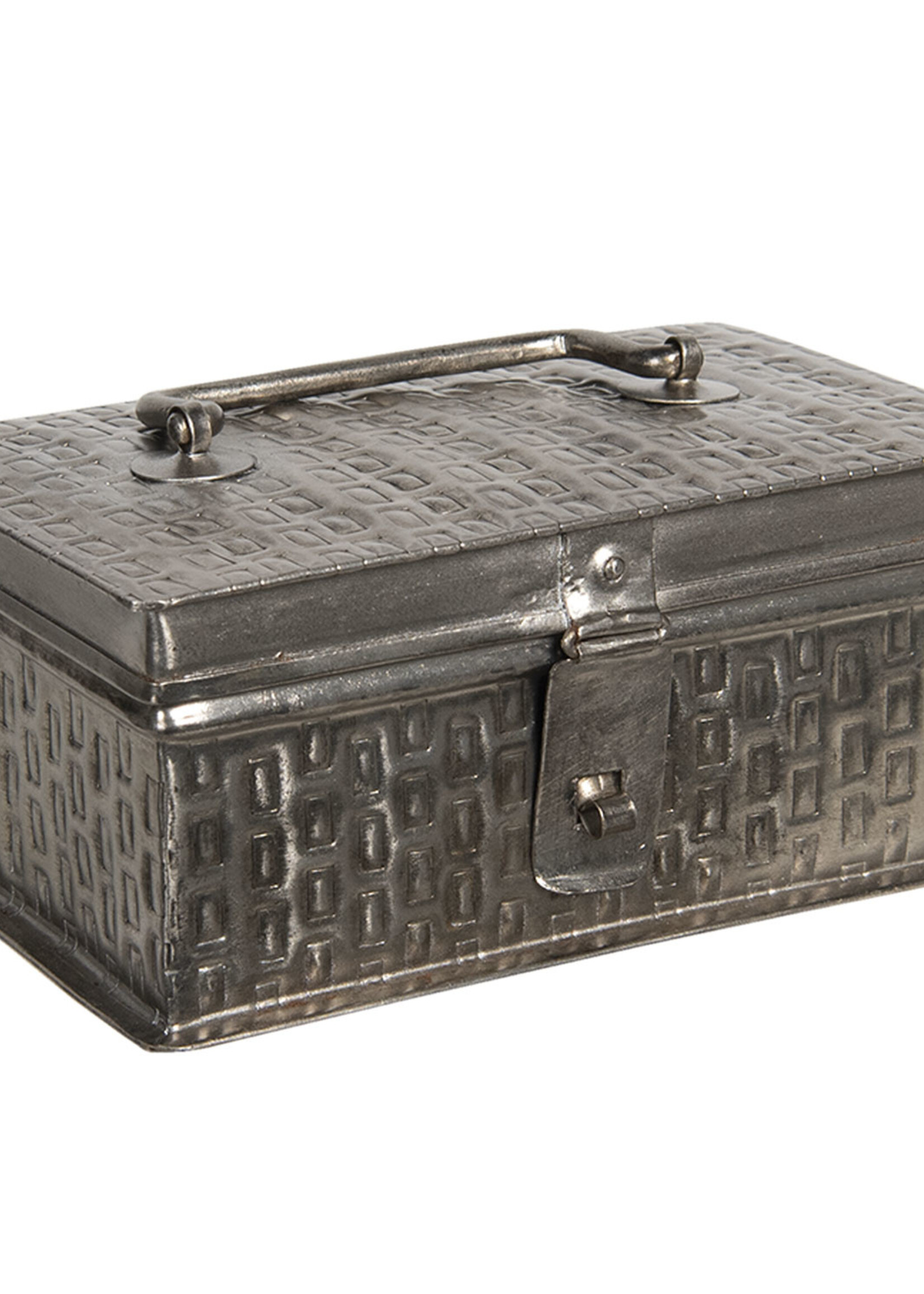 Clayre & Eef Metalen doosje 18*11*8 cm 6Y4044