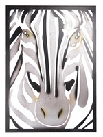 Clayre & Eef Wanddecoratie zebra 55*3*76 cm 5Y0687