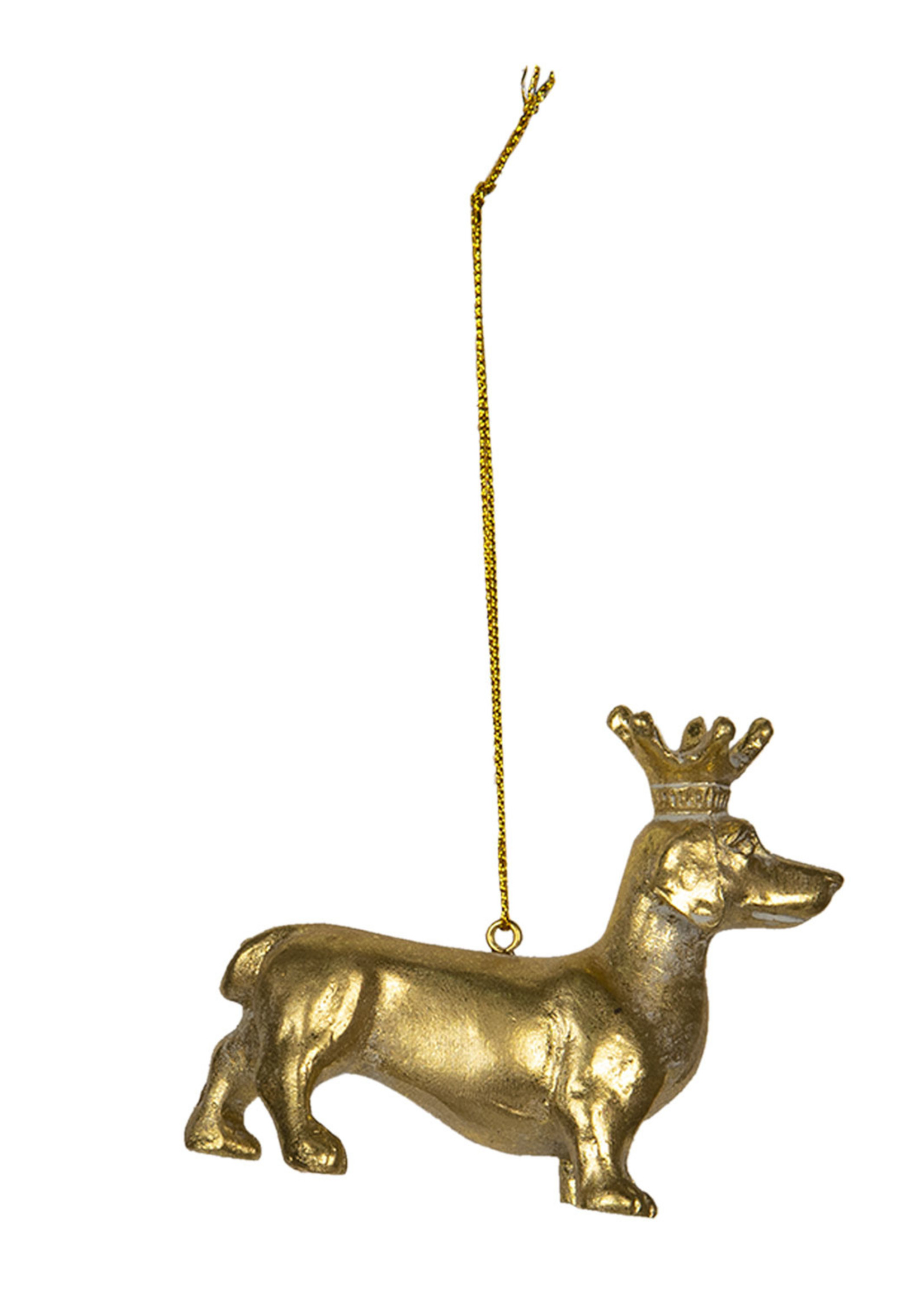 Clayre & Eef Décoration chien 8*3*6 cm 6PR2927