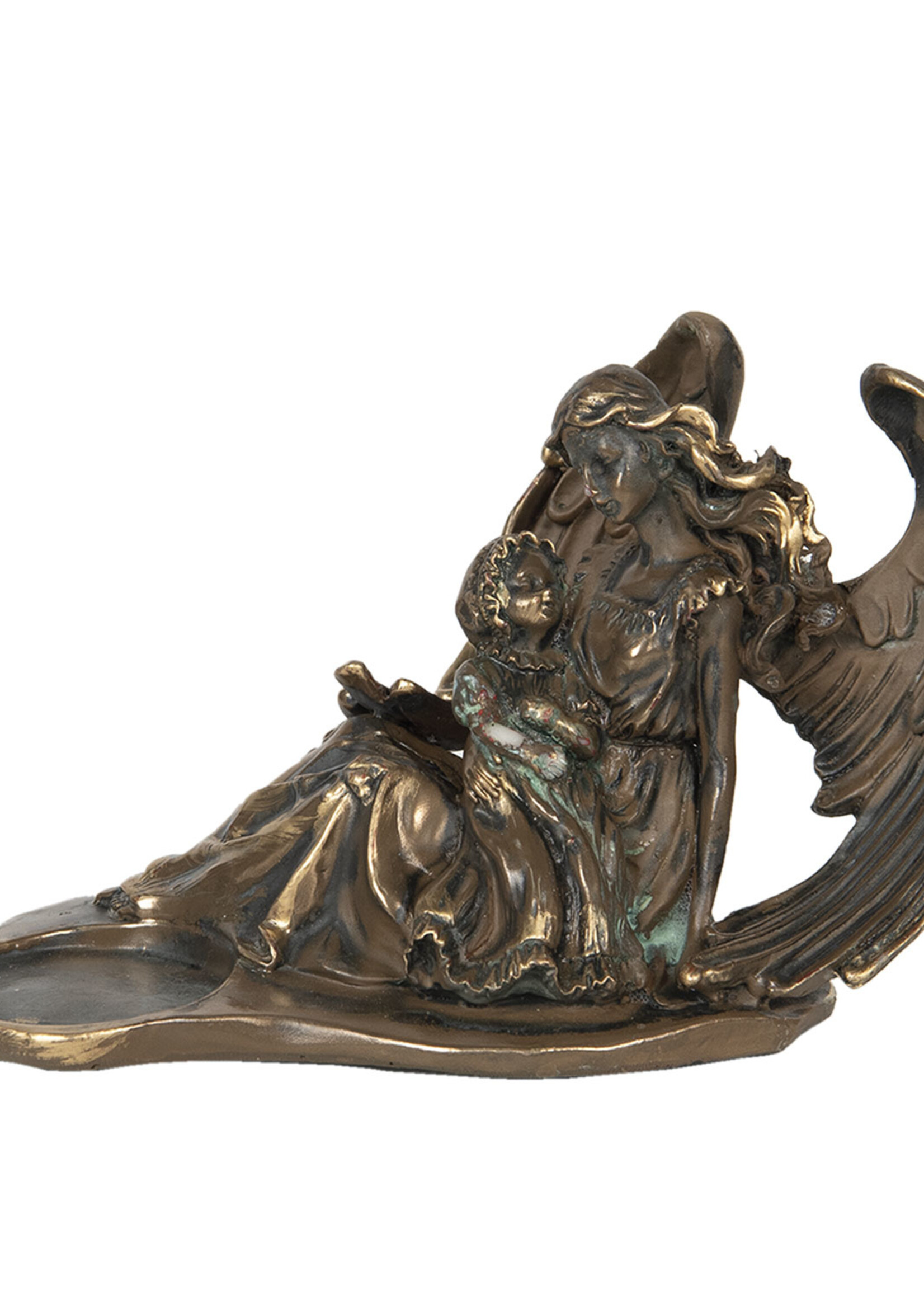 Clayre & Eef Decoratie engel met kind 17*8*12 cm 6PR2943