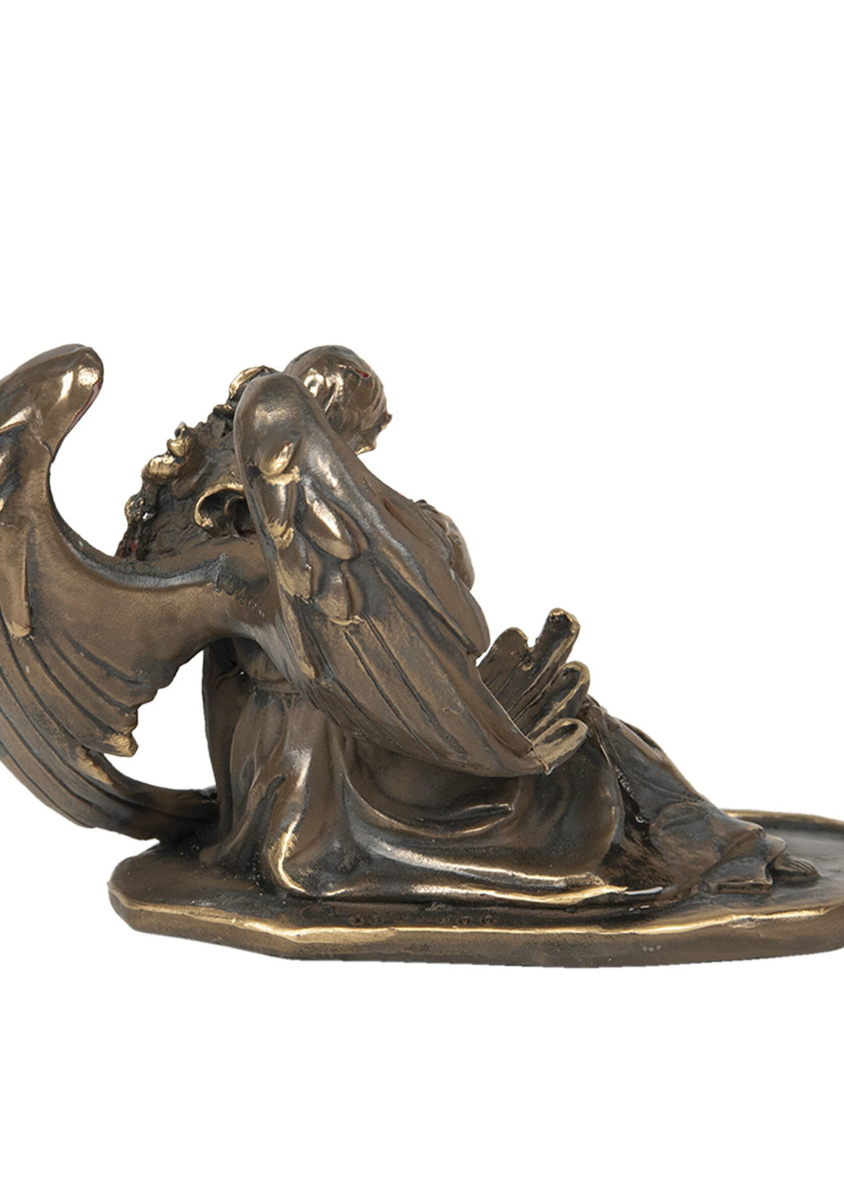 Clayre & Eef Decoratie engel met kind 17*8*12 cm 6PR2943