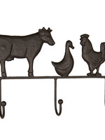 Clayre & Eef Portemanteau animaux 30*5*20 cm 6Y3812