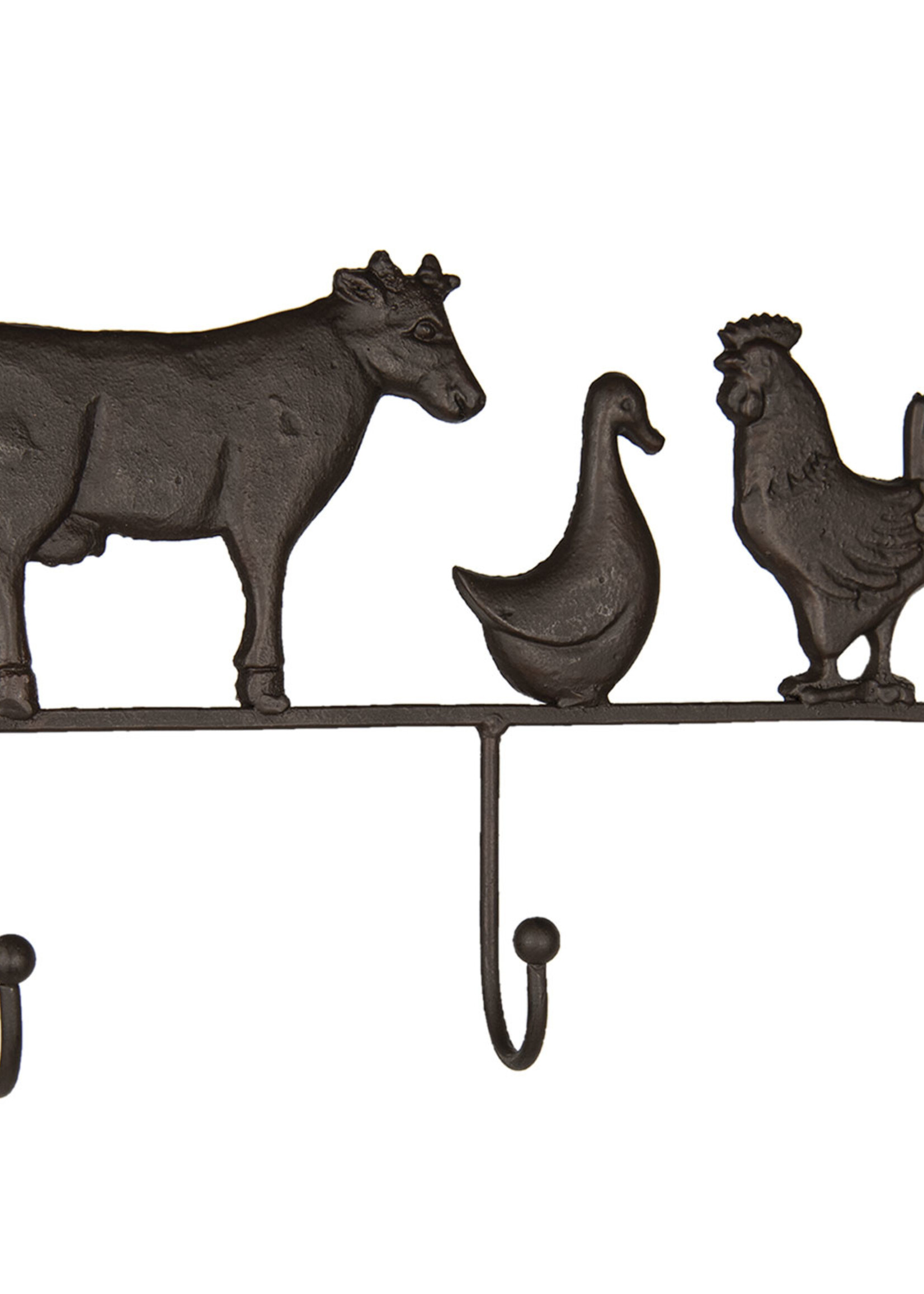 Clayre & Eef Portemanteau animaux 30*5*20 cm 6Y3812