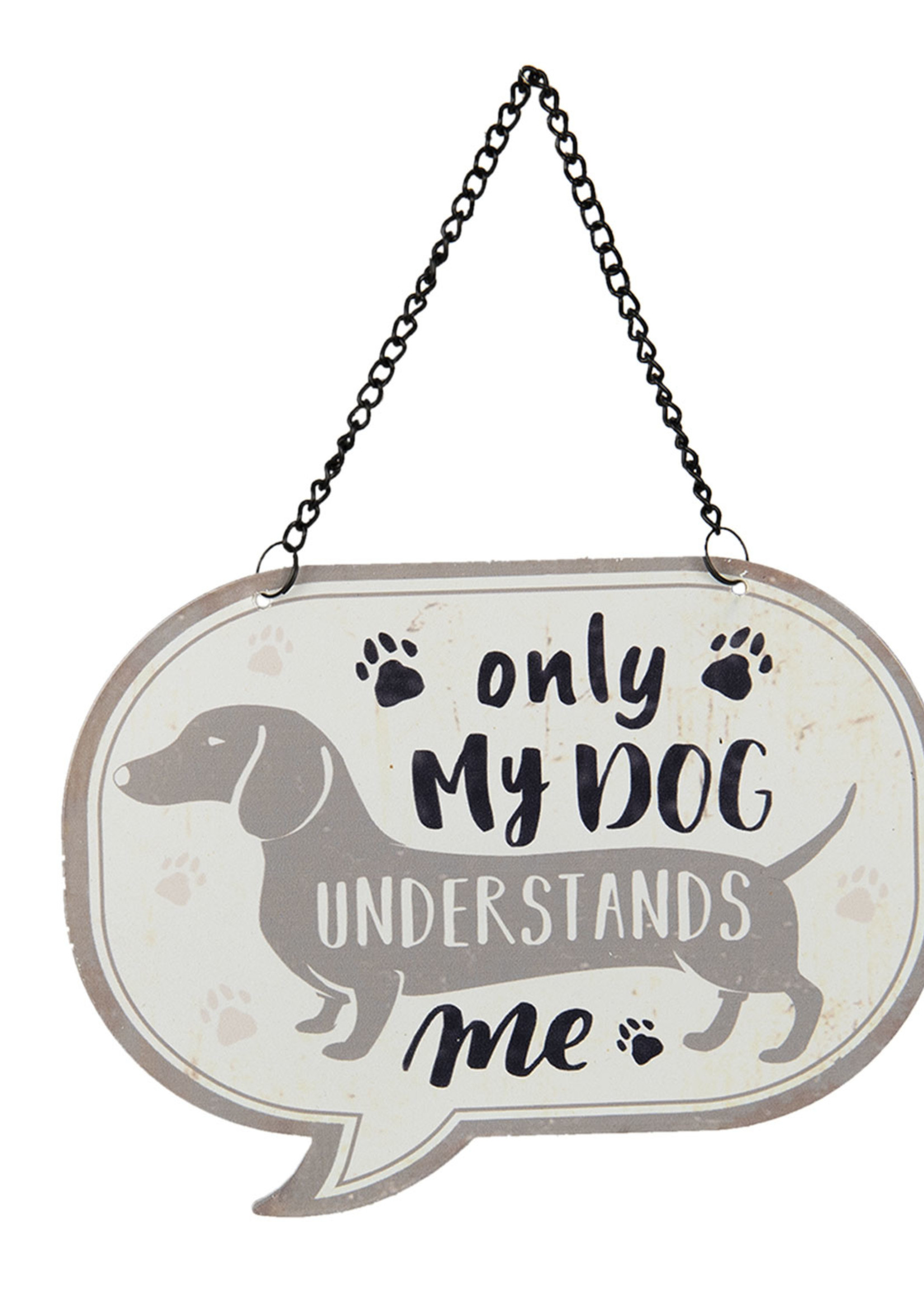 Clayre & Eef Tekstbord 17*13 cm 6Y3834