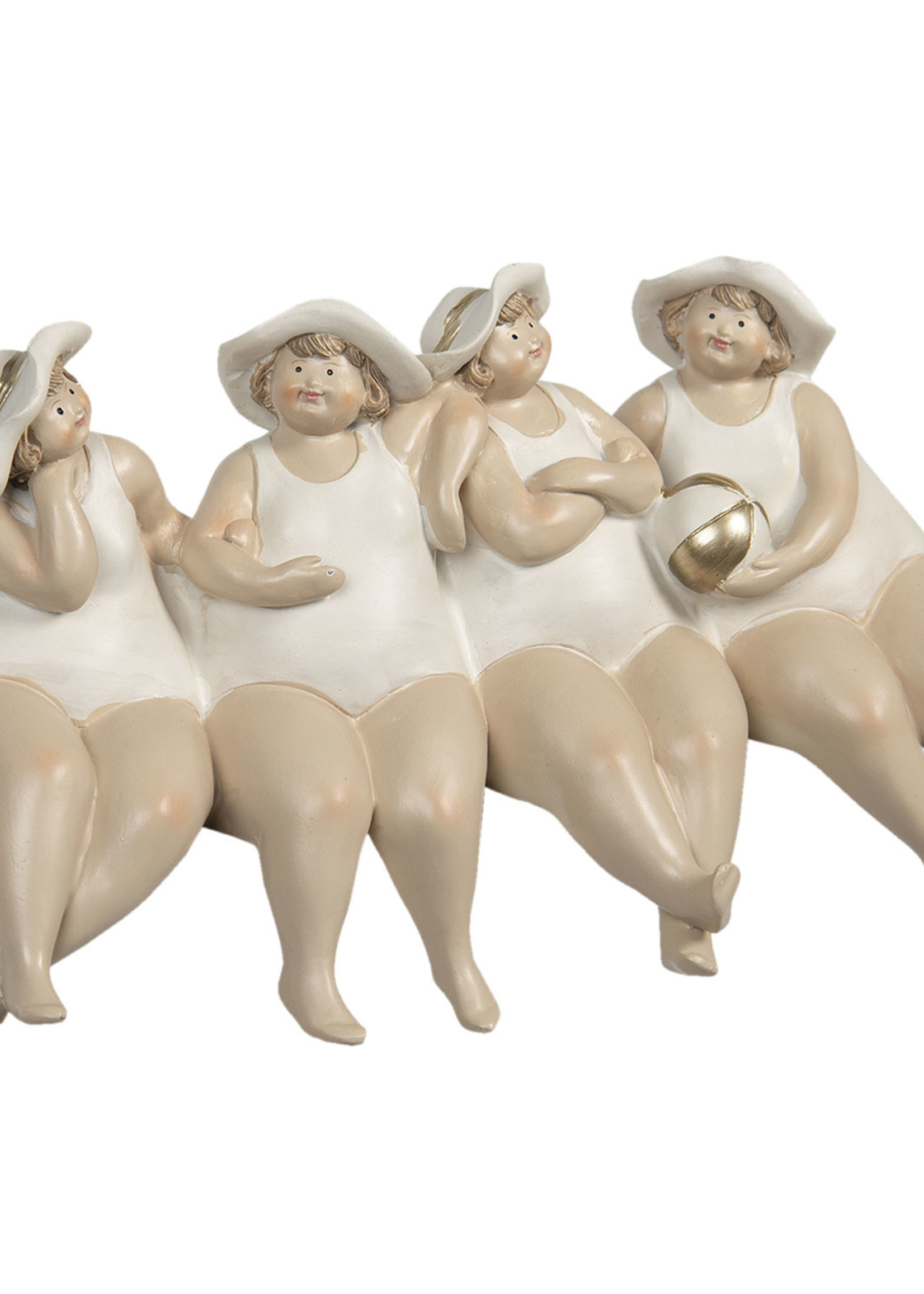 Clayre & Eef Decoratie dikke dames 24*11*13 cm 6PR3121