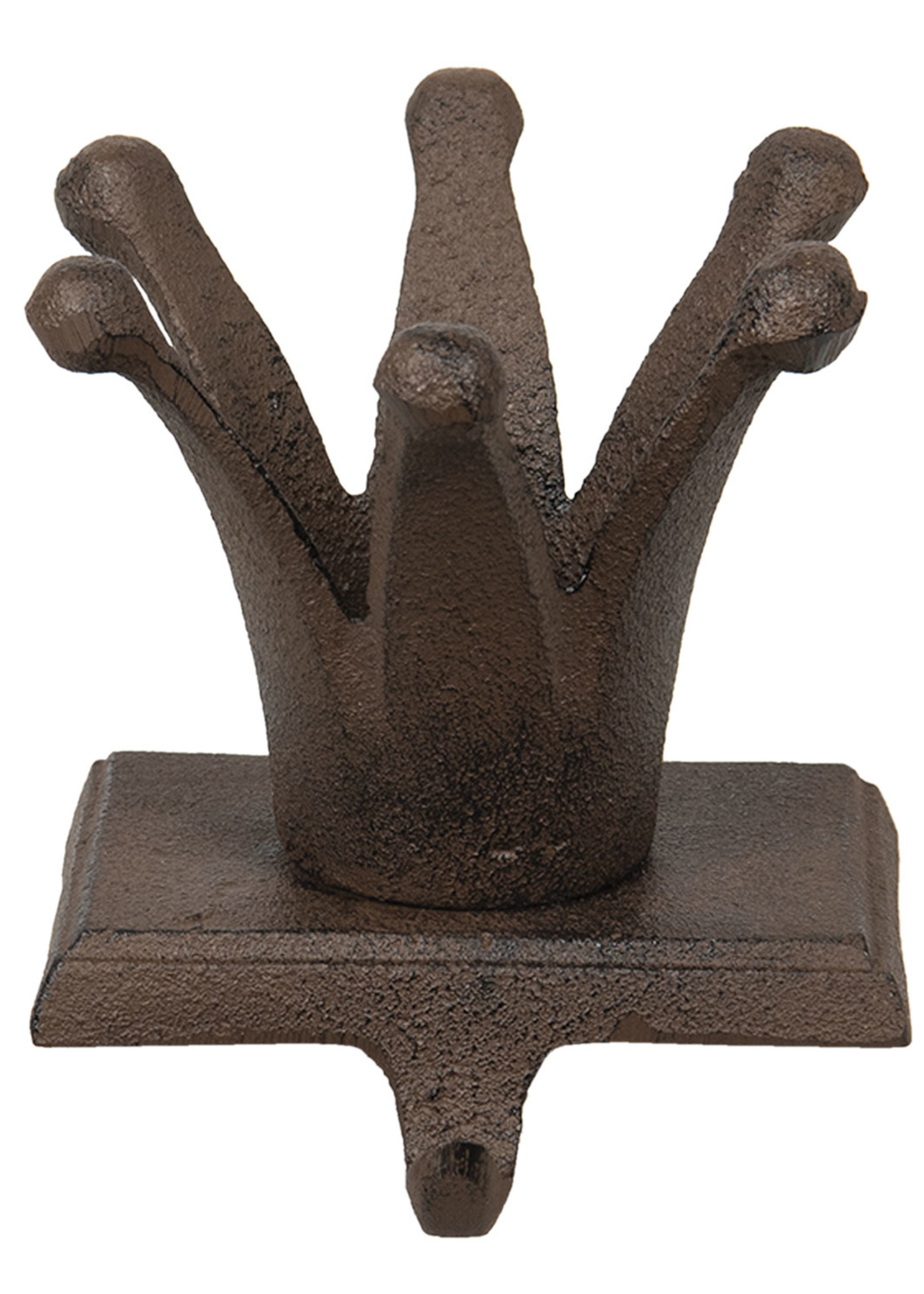 Clayre & Eef Crochet porte-chaussettes couronne royale 12*11*11 cm 6Y3844