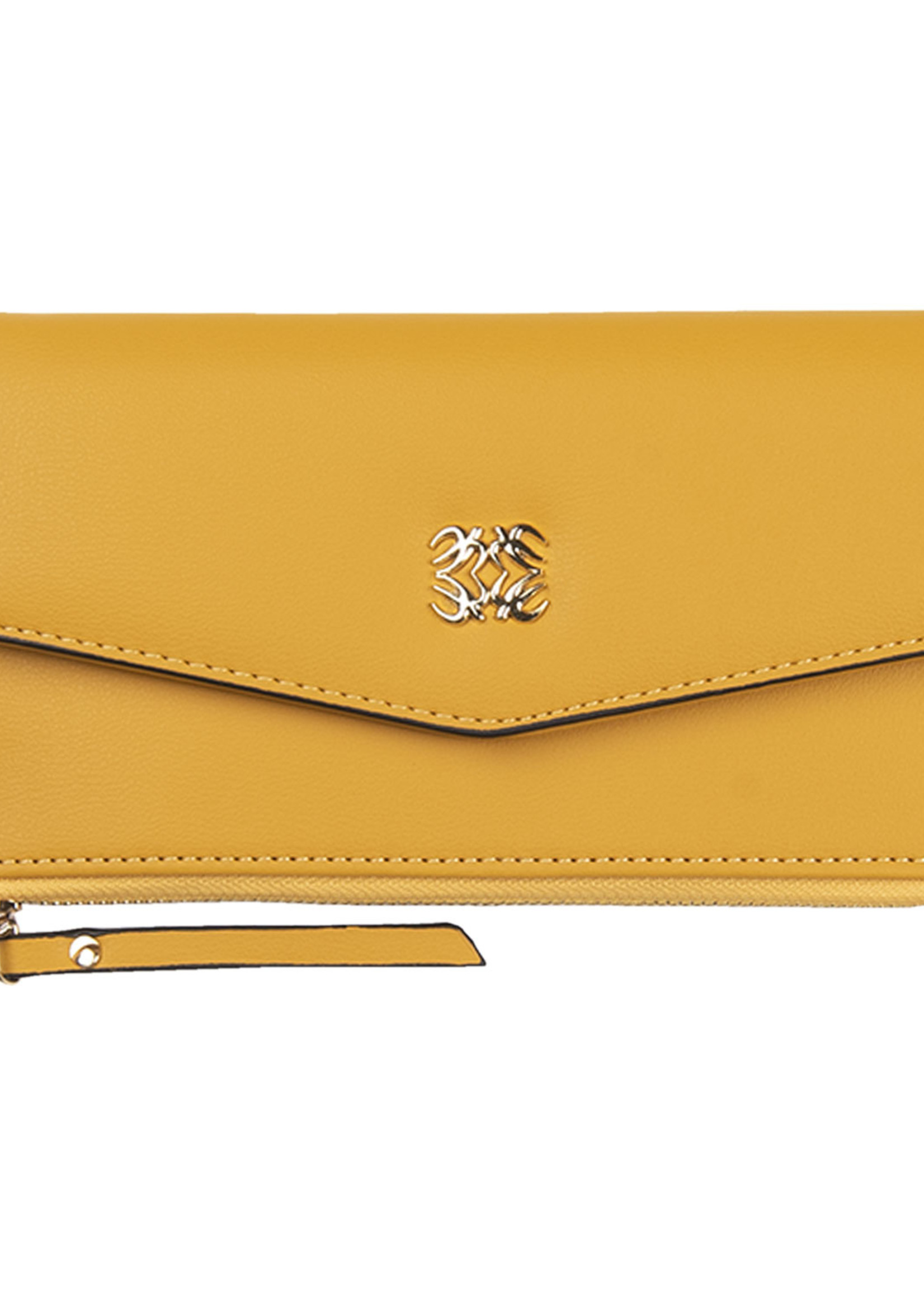 Clayre & Eef Portemonnee 20*10 cm geel JZWA0119Y