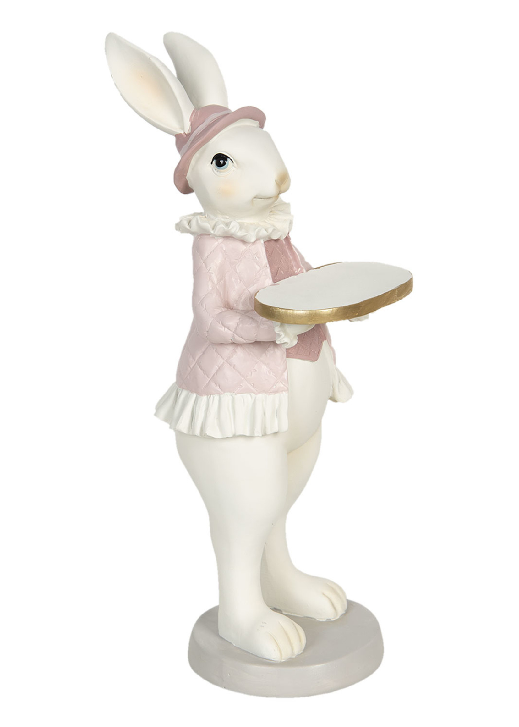 Clayre & Eef Décoration lapin fille 12*9*31 cm 6PR3146