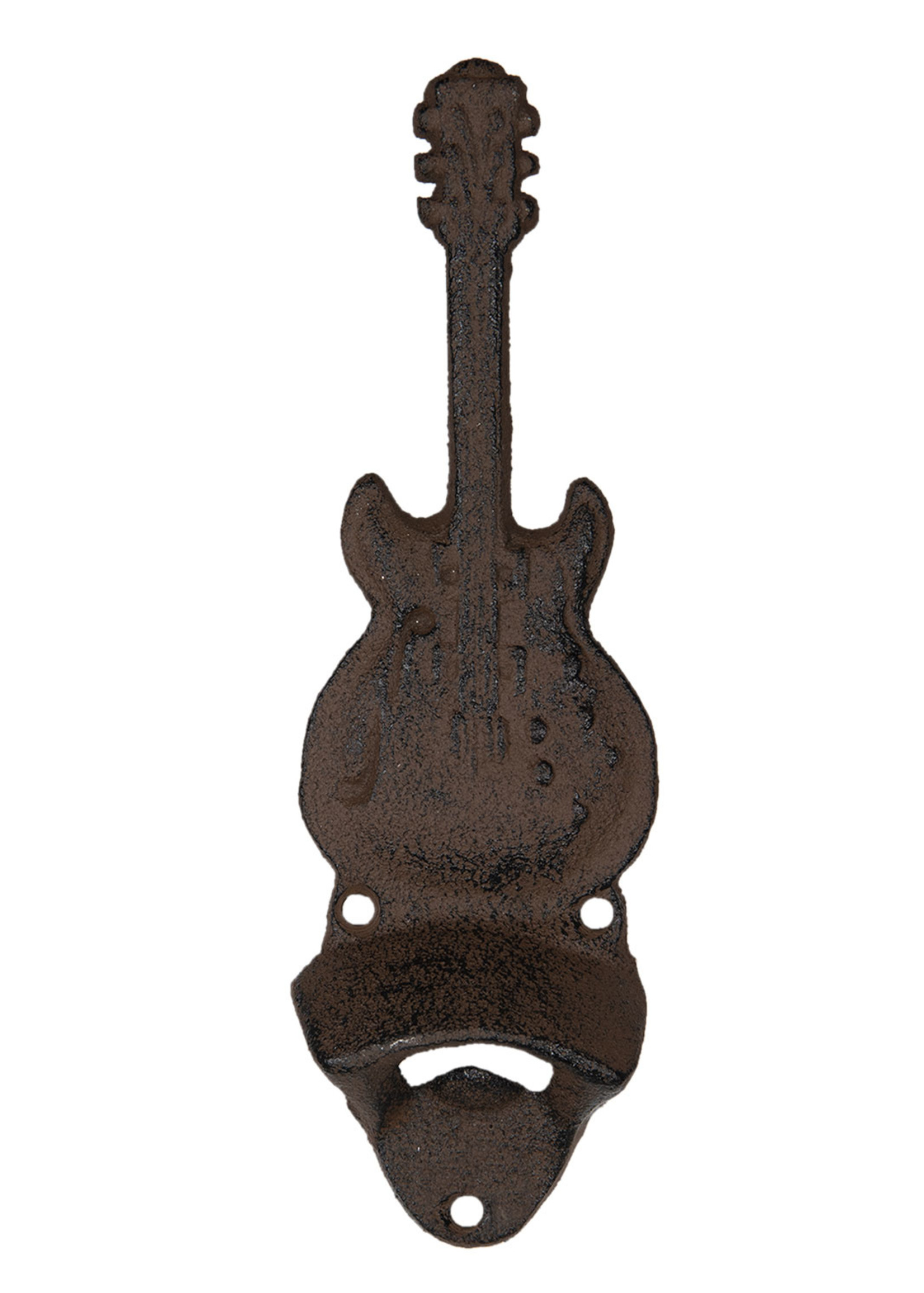 Clayre & Eef Flessenopener gitaar 6*2*21 cm 6Y3849