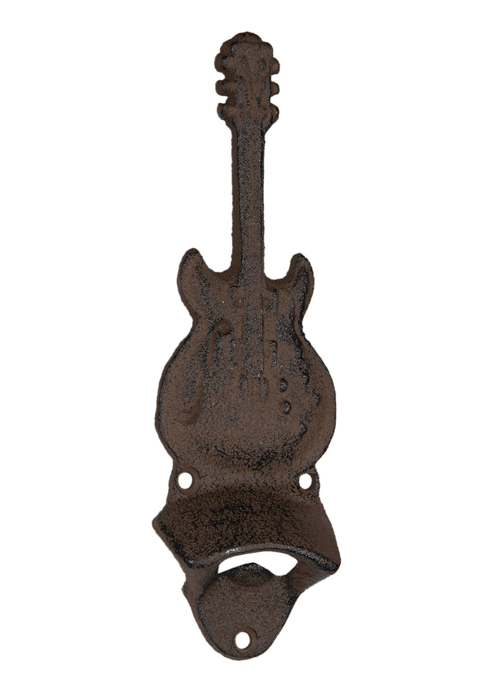 Clayre & Eef Ouvre-bouteilles guitare 6*2*21 cm 6Y3849