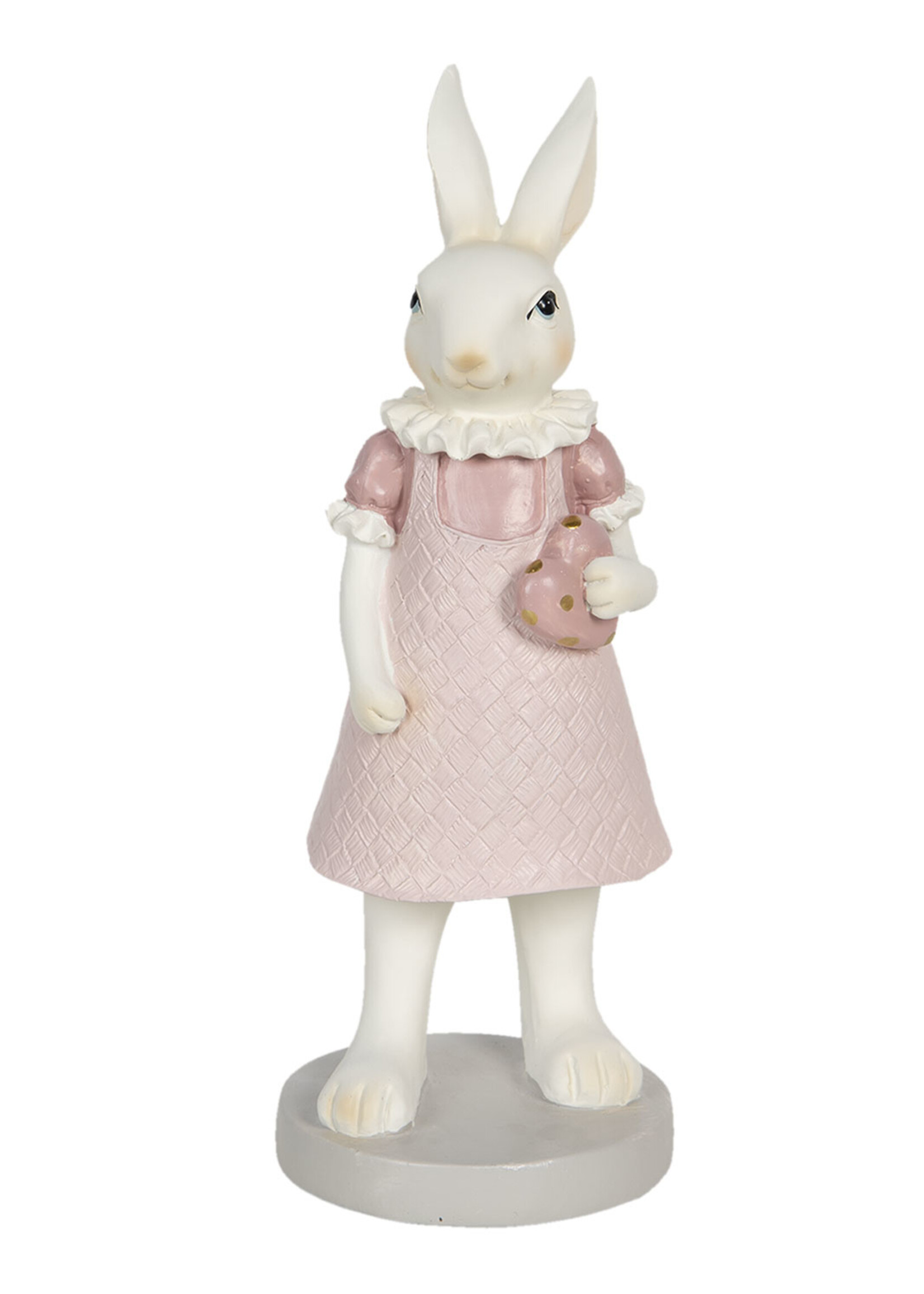 Clayre & Eef Decoratie konijn meisje 9*8*20 cm 6PR3150