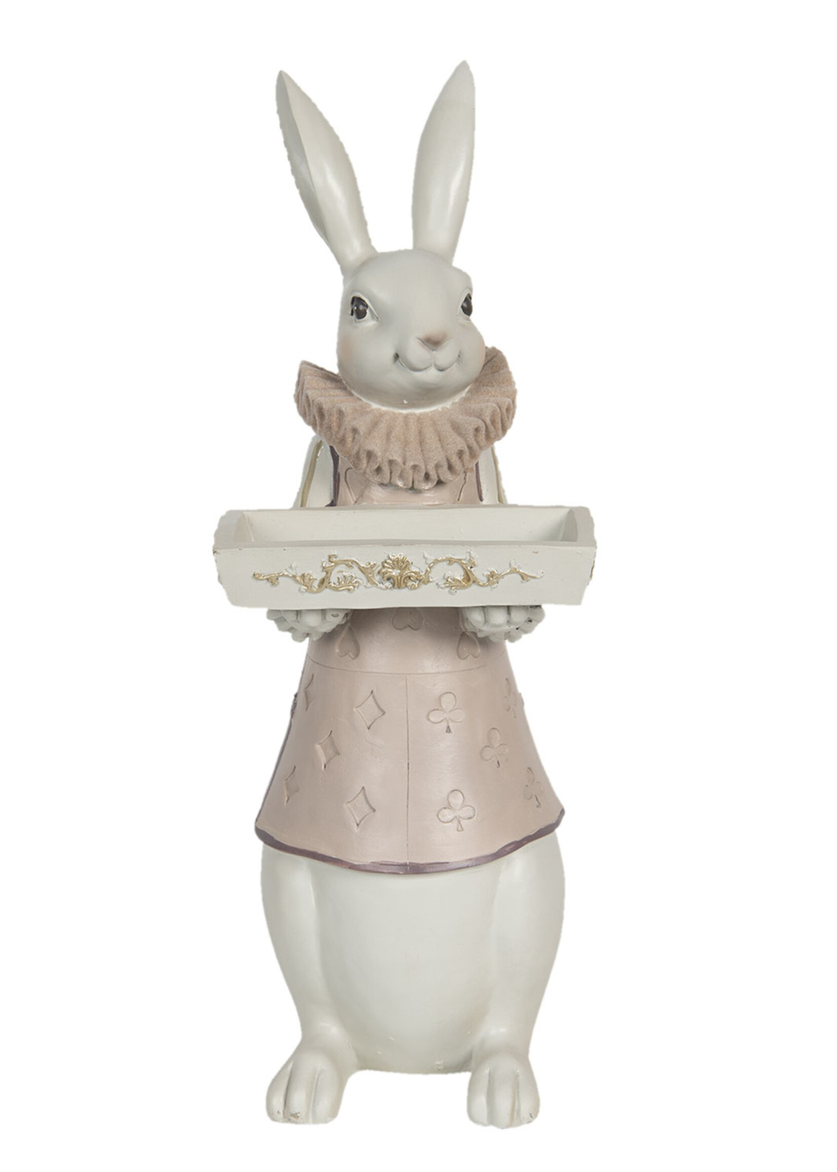 Clayre & Eef Décoration lapin garçon 15*13*37 cm 6PR3153
