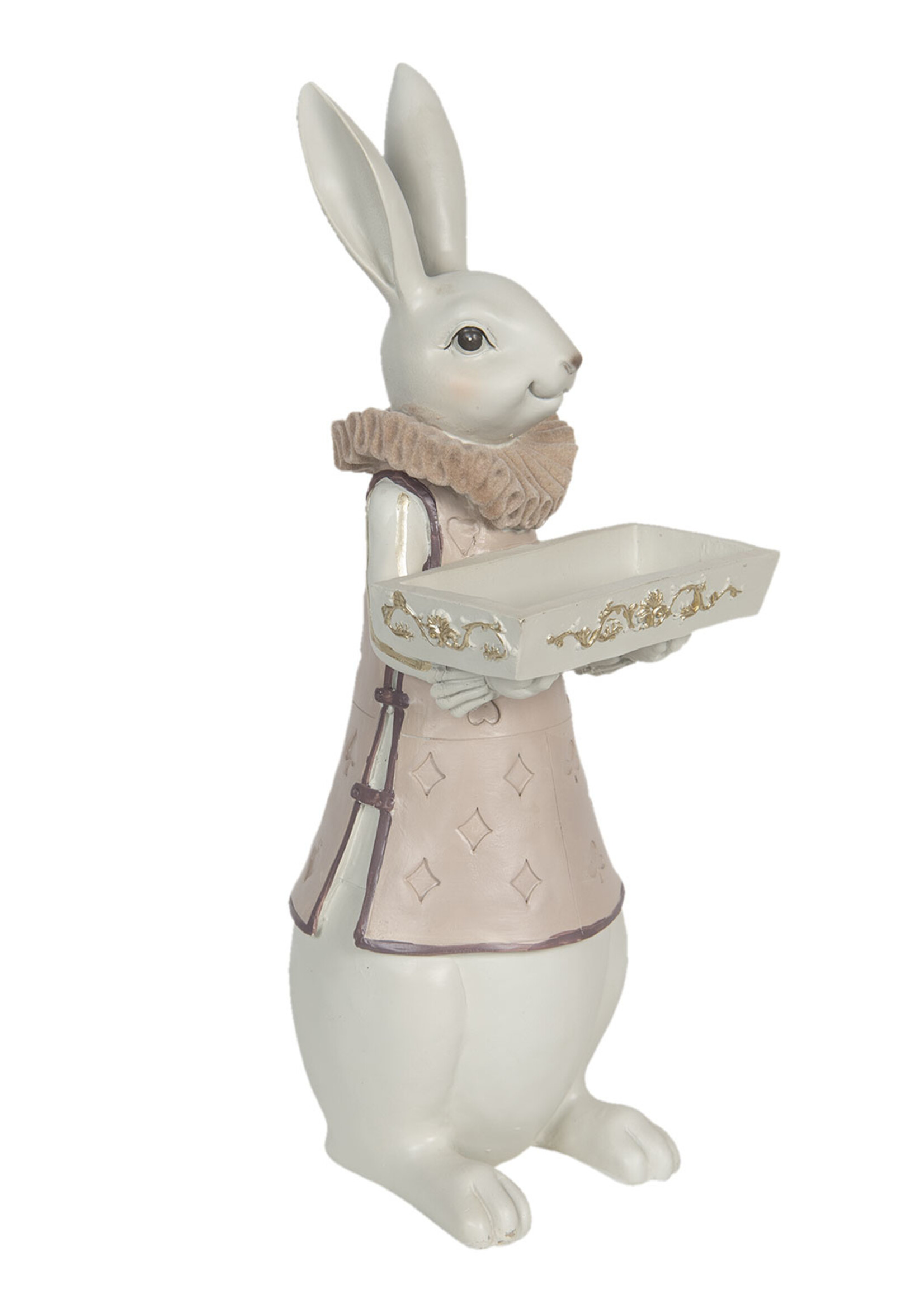 Clayre & Eef Decoratie konijn jongen 15*13*37 cm 6PR3153