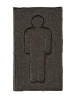 Clayre & Eef Enseigne toilette hommes 6*1*11 cm 6Y3900