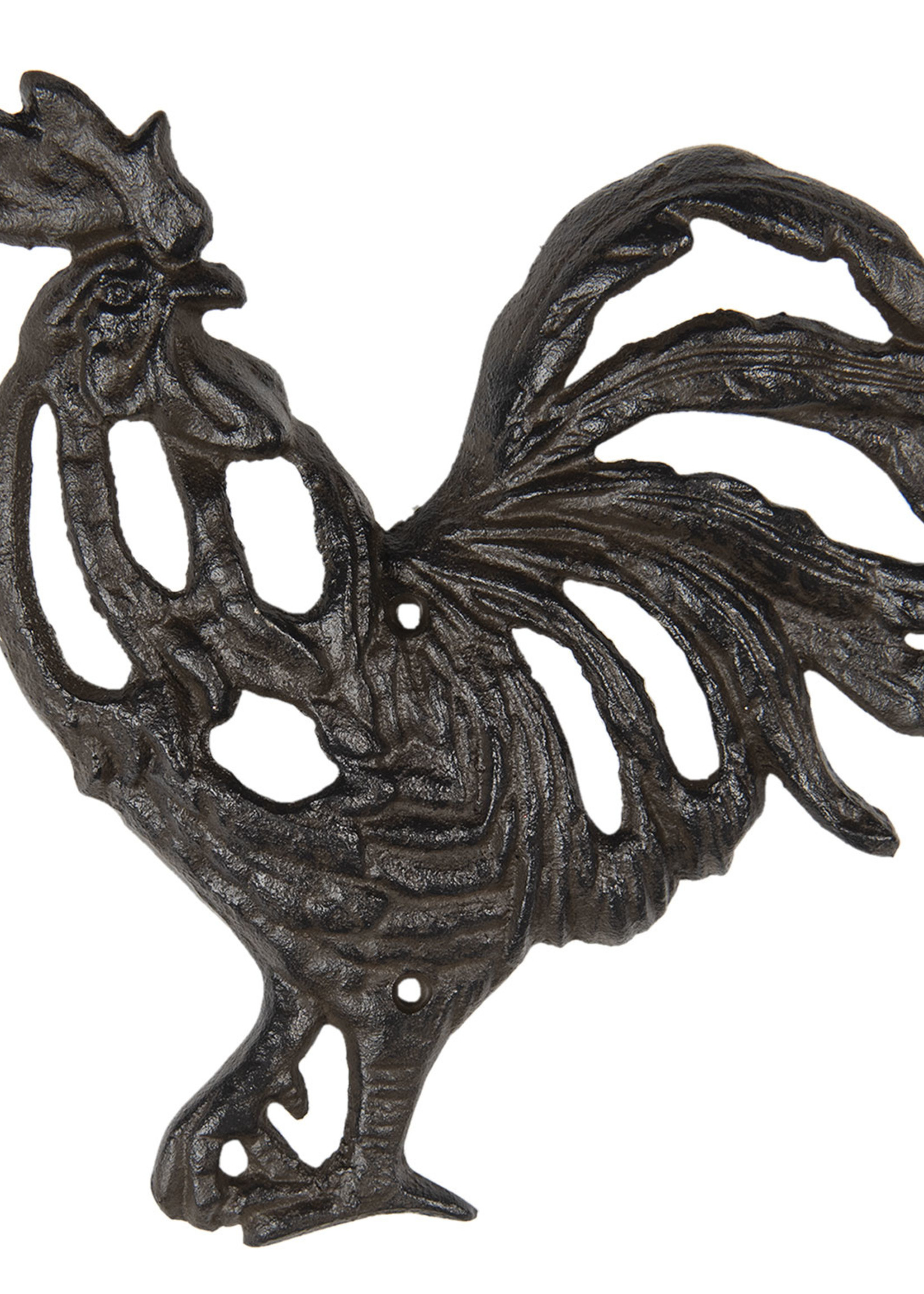 Clayre & Eef Wanddecoratie haan 28*3*27 cm 6Y3913