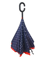 Clayre & Eef Paraplu Ø 60 cm blauw/rood JZUM0029